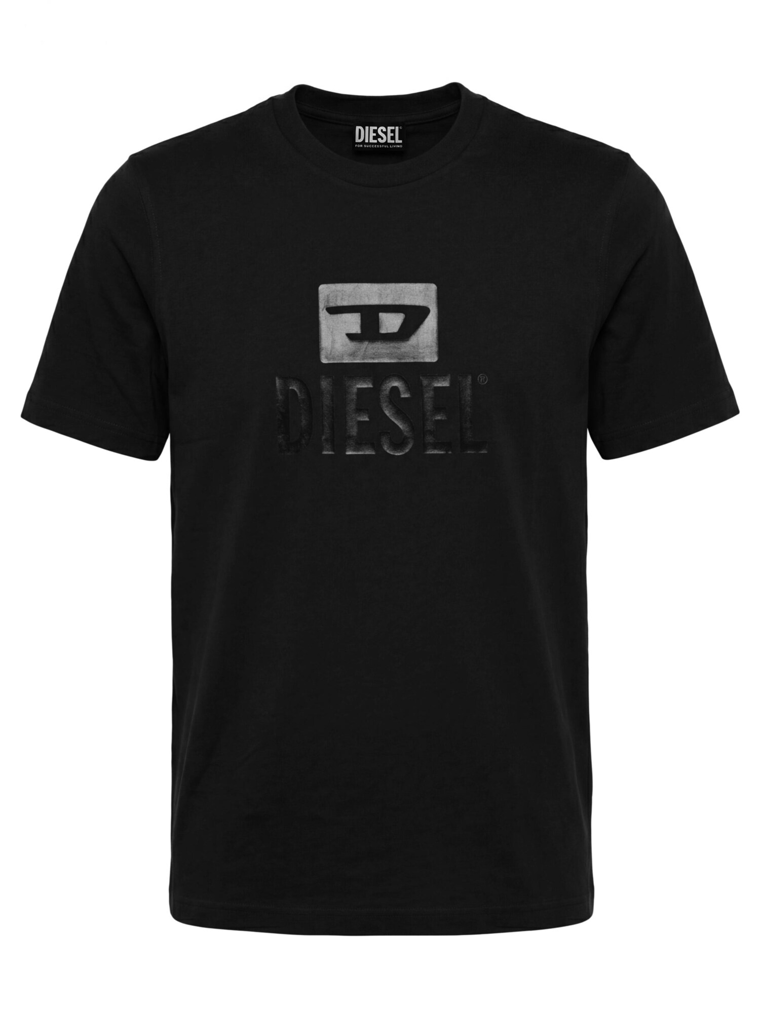 DIESEL Camiseta 'T-JUST TONE ON TONE' negro – imagen 1