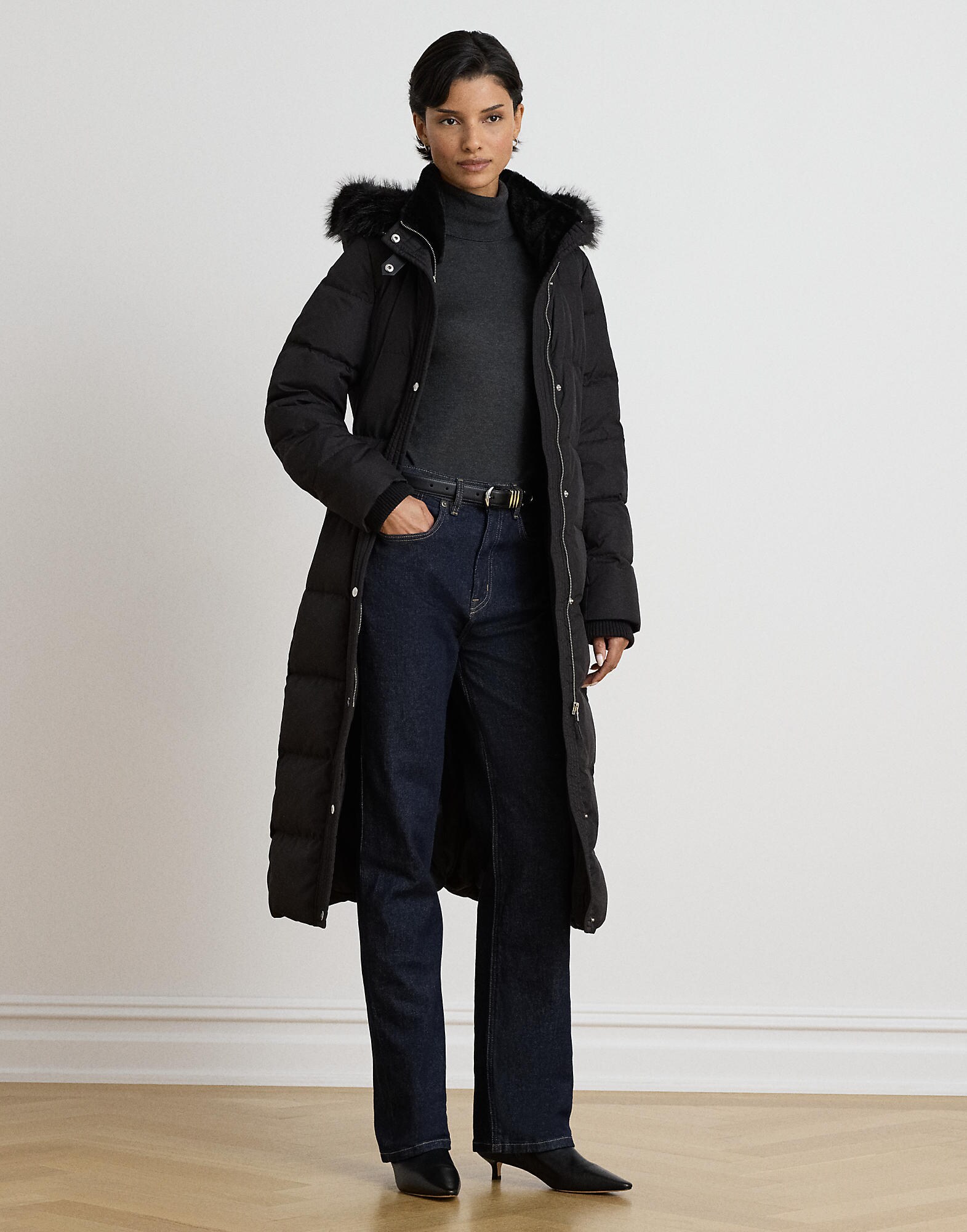 Lauren Ralph Lauren Abrigo de invierno  negro – imagen 14