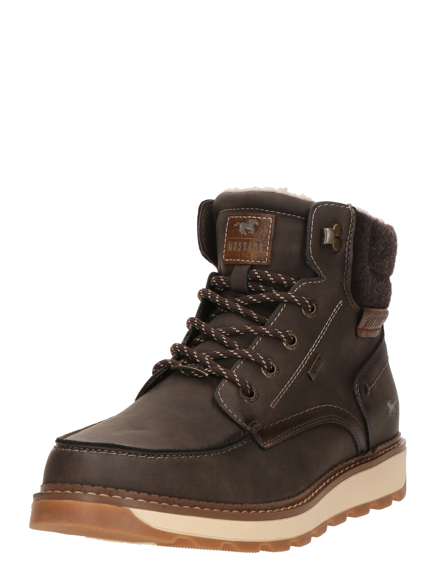 MUSTANG Bocanci cu șireturi  maro închis