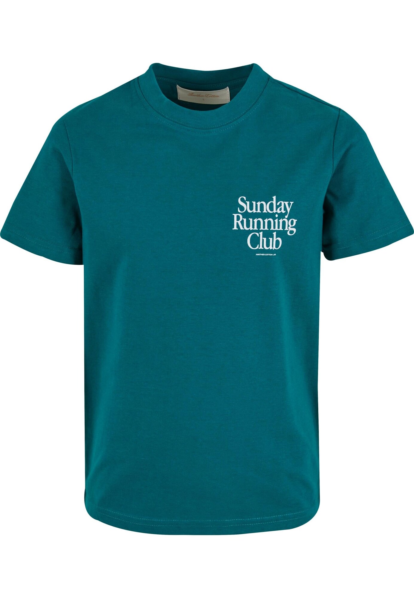 Another Cotton Lab Tricou Sunday Running  verde petrol / alb