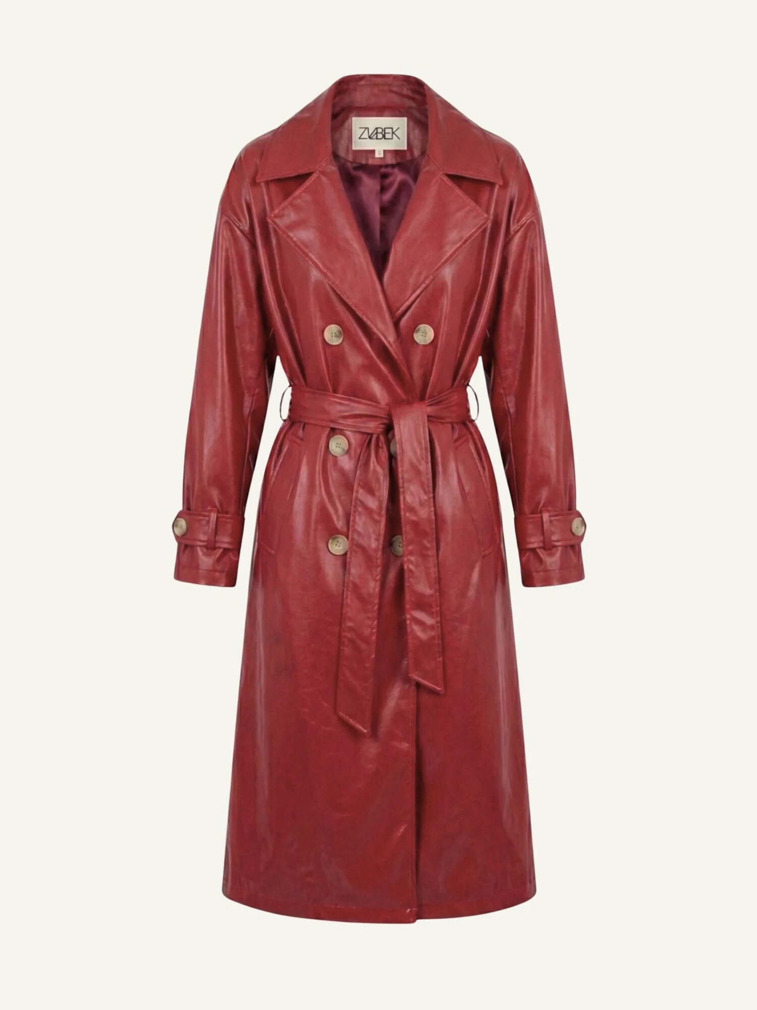 ZUBEK Cappotto di mezza stagione  borgogna