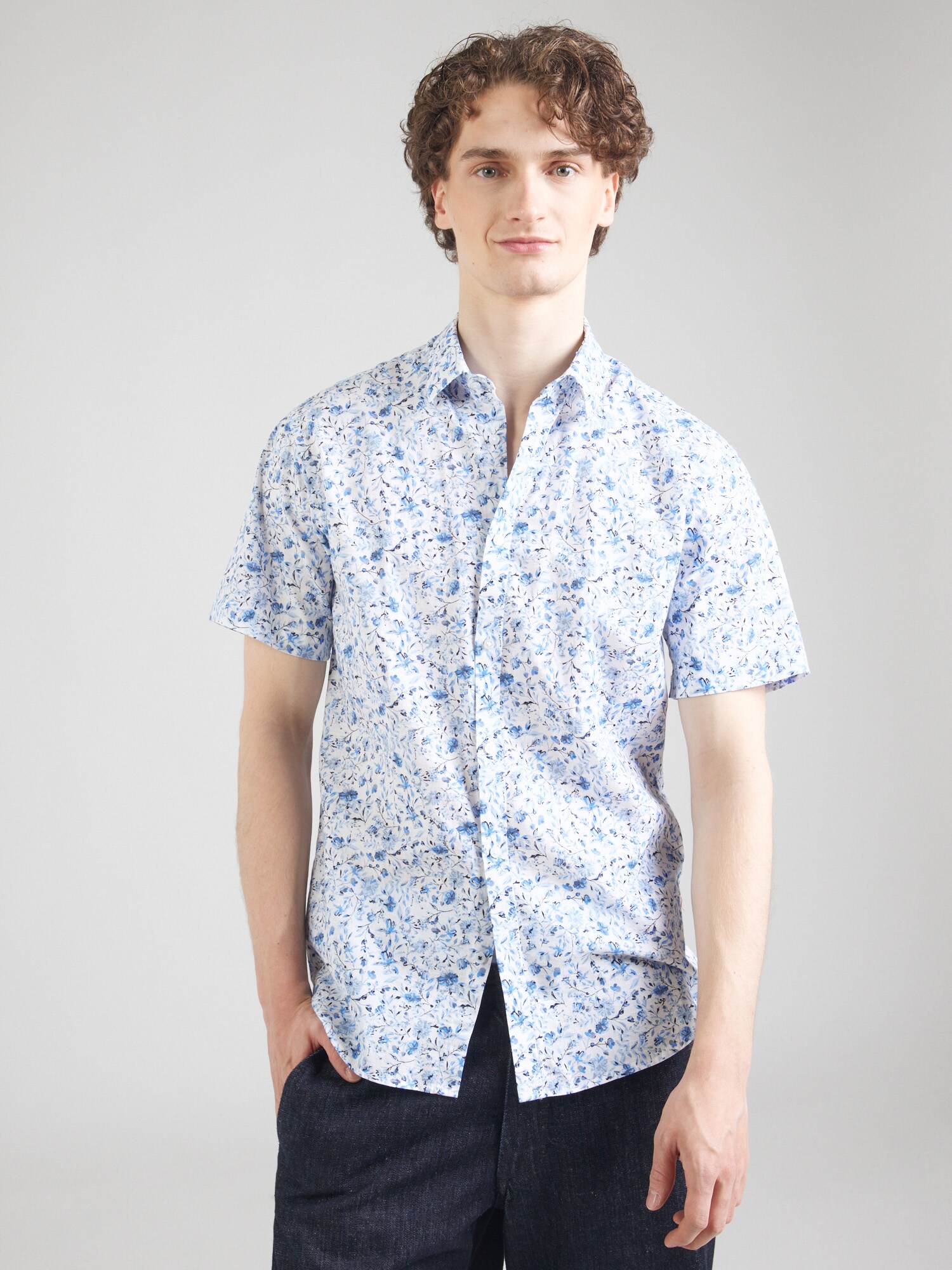 JACK & JONES Ing 'JPRBLaSummer'  tengerészkék / azúr / világoskék / fehér termék 2. képe