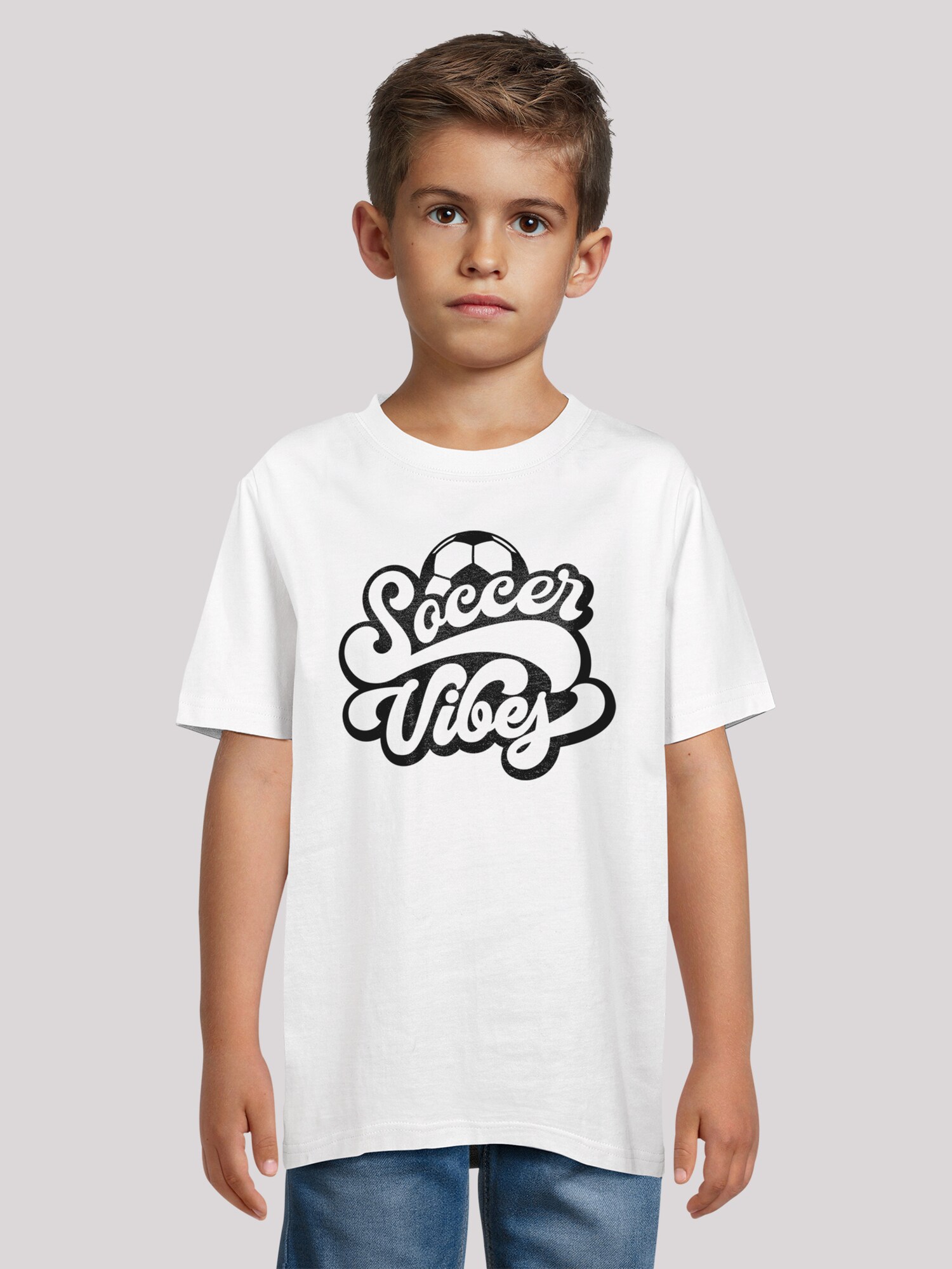 Thumbnail - F4NT4STIC T-Shirt Soccer Vibes Typography Sporty Graphic