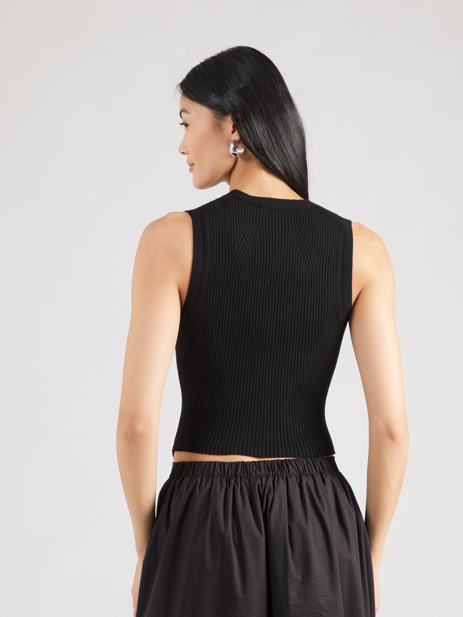 AllSaints Chaleco de punto 'Cruz' negro – imagen 3
