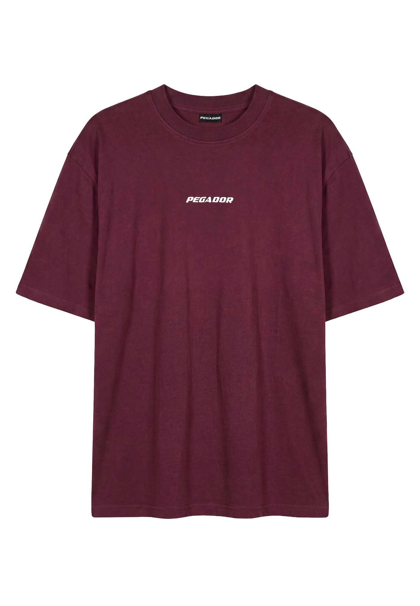 Pegador Tricou supradimensional Bracy roșu vin / alb