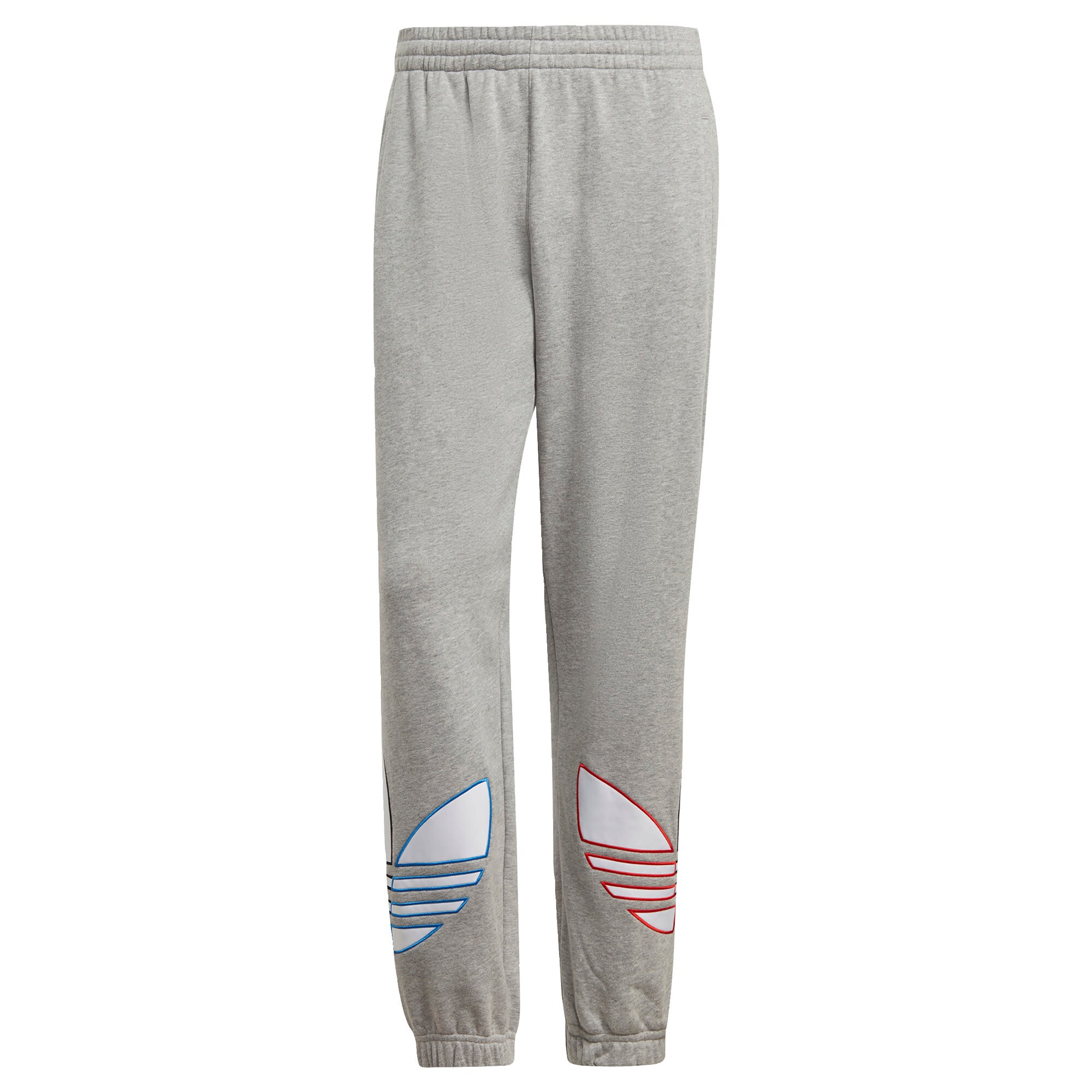 ADIDAS ORIGINALS Kelnės  margai pilka / balta / šviesiai raudona / dangaus žydra