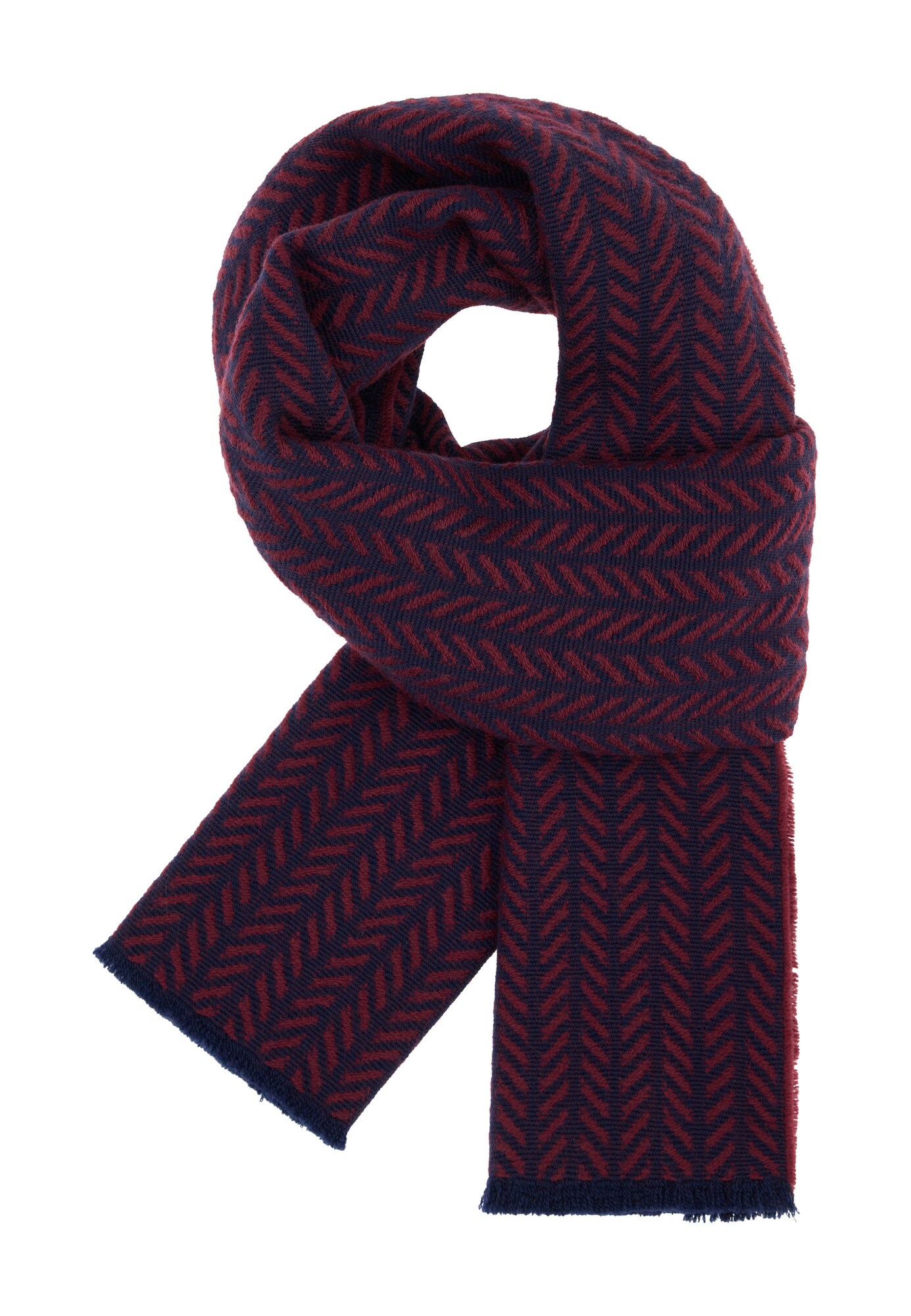 Boggi Milano Fular  bleumarin / roșu burgundy