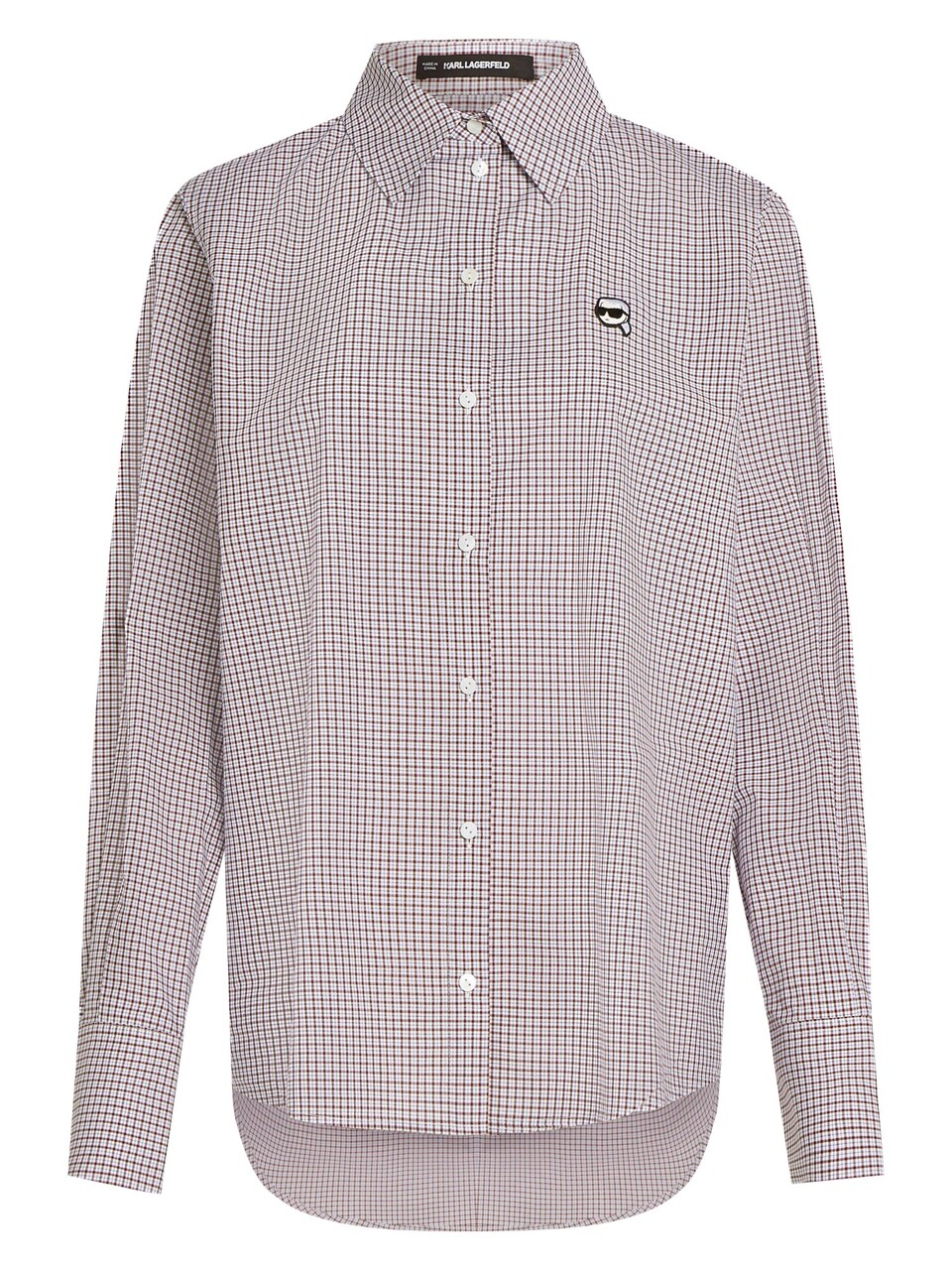 Blus 'Ikon' mauve / cyklamen / svart