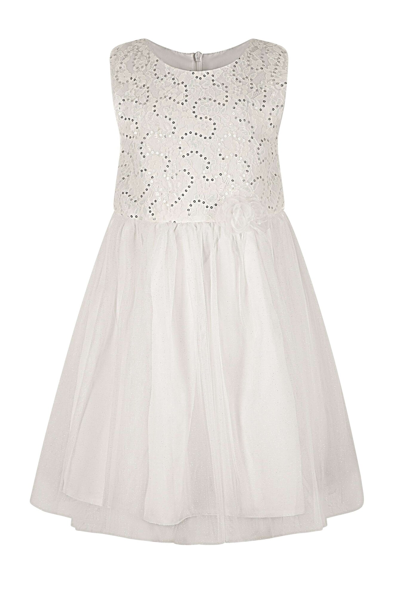 happy girls Rochie  ecru / gri argintiu