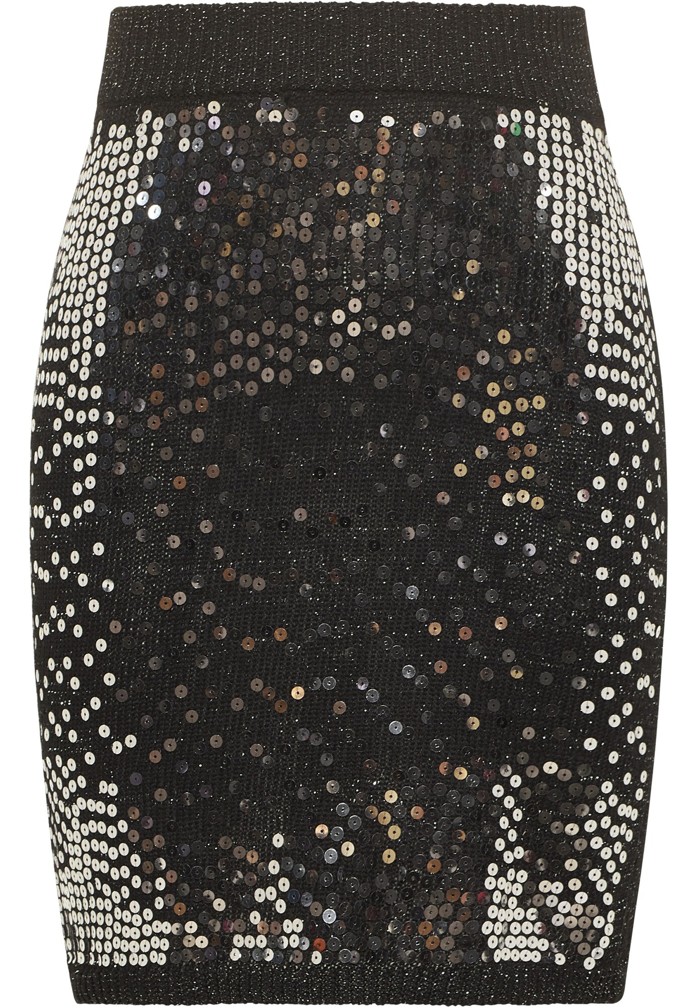 myMo at night Fustă  negru / argintiu