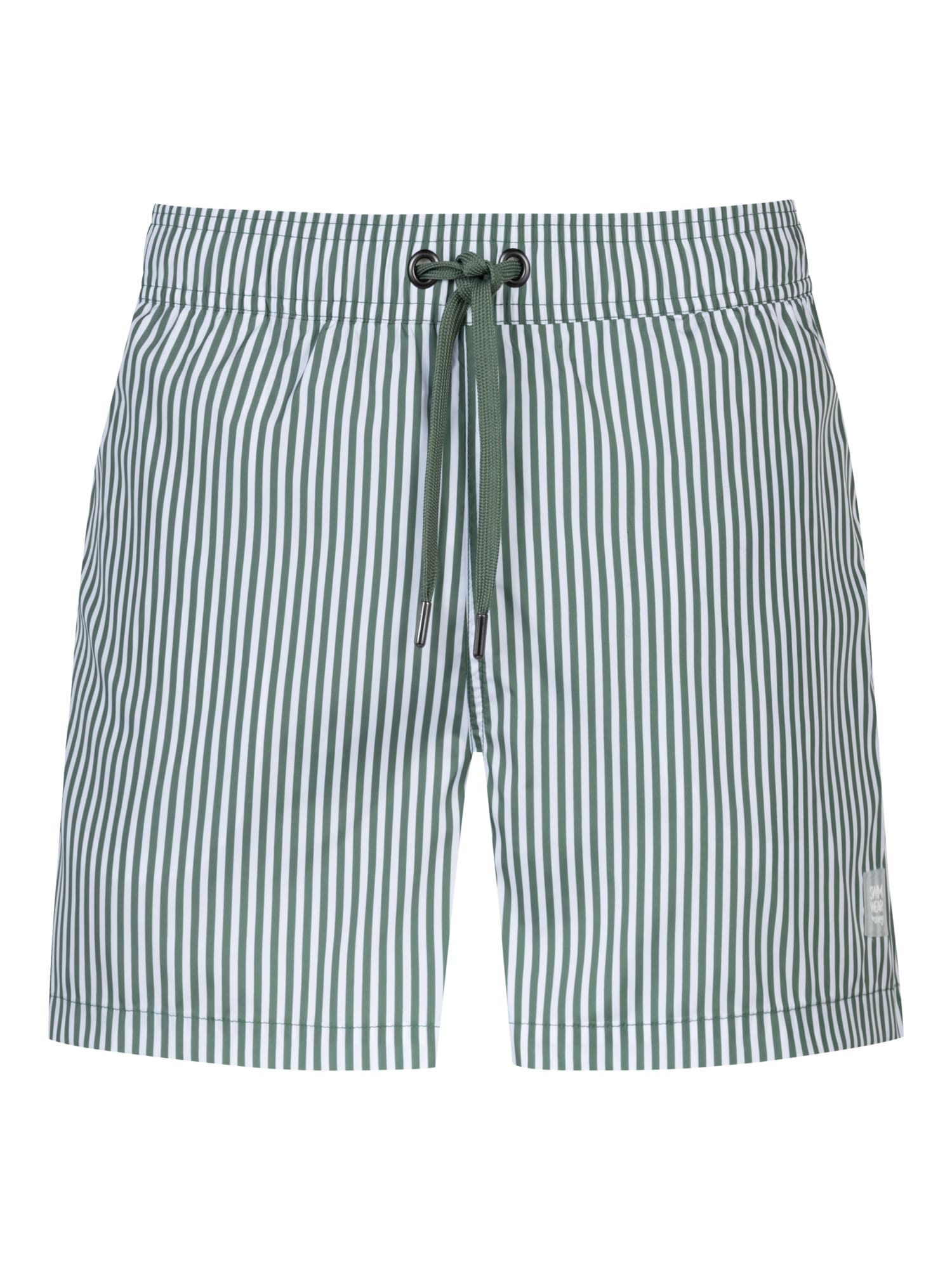 Mey Zwemshorts 'Seaside Stripe' Donkergroen / Wit
