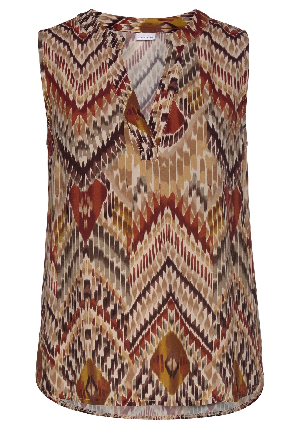 Blus beige / brun / rostbrun