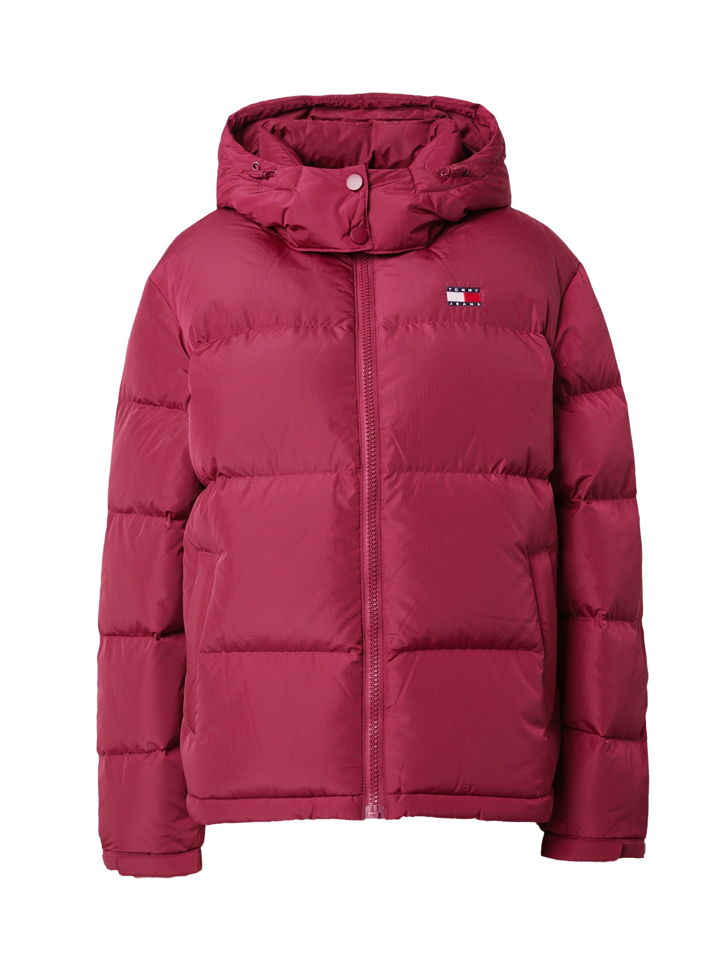 Tommy Jeans Zimná bunda 'ALASKA'  námornícka modrá / burgundská / šedobiela