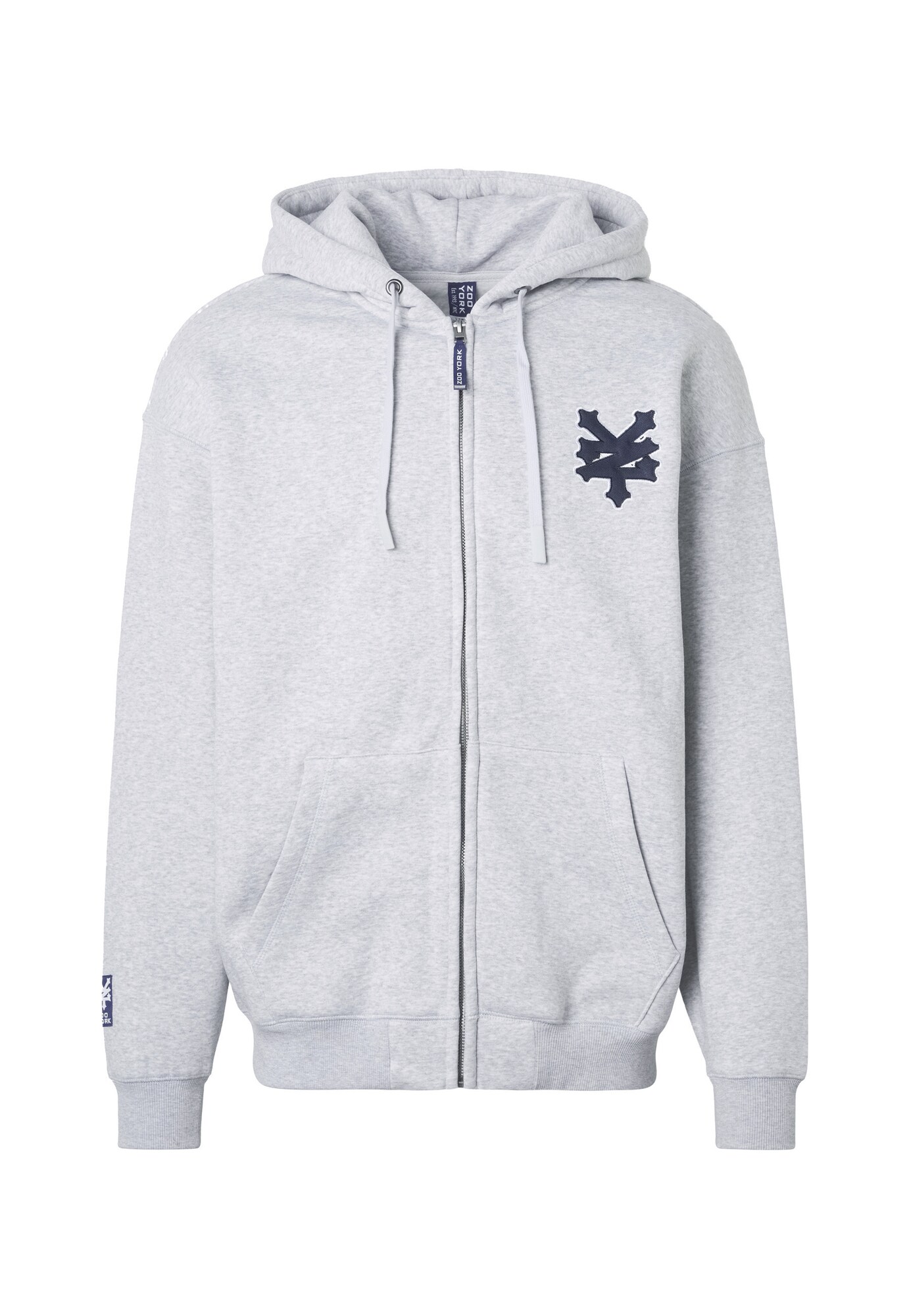 ZOO YORK Giacca di felpa 'Unbreakable'  navy / grigio