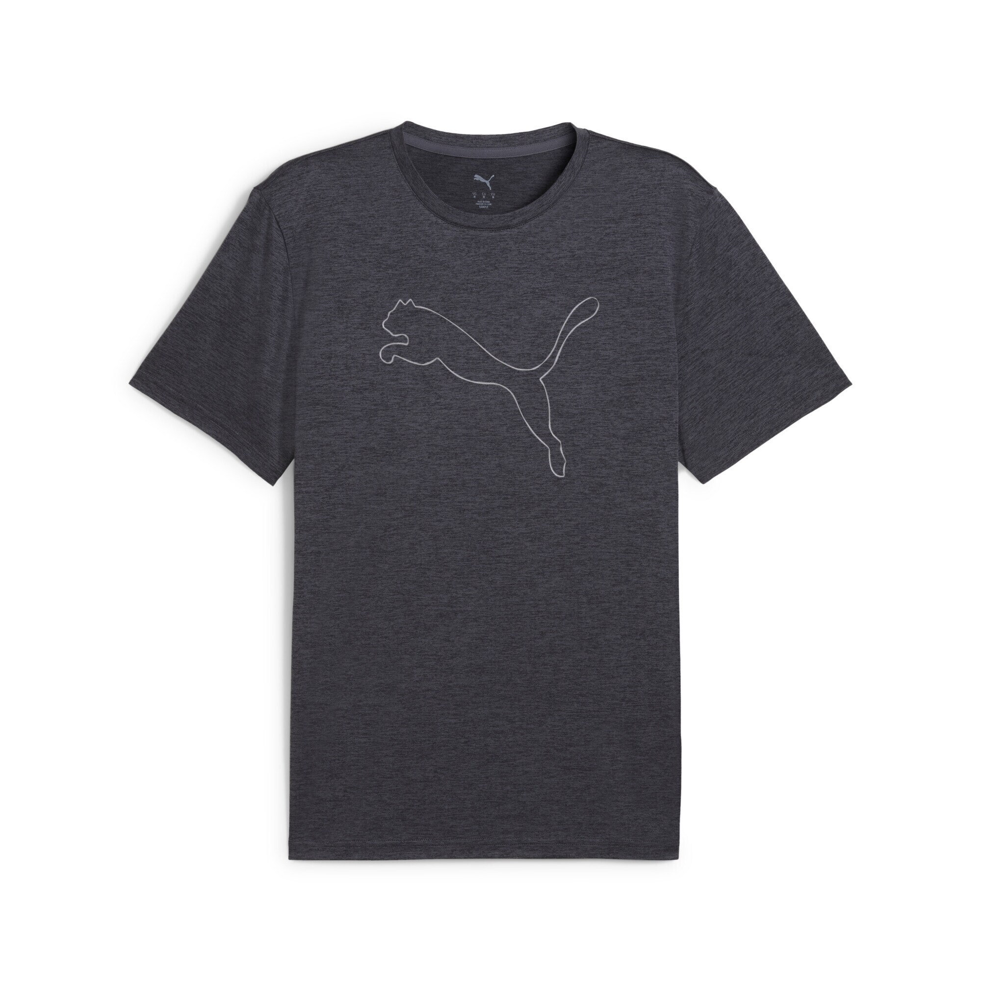 PUMA Funkčné tričko 'Tad Essentials' sivá / sivá melírovaná