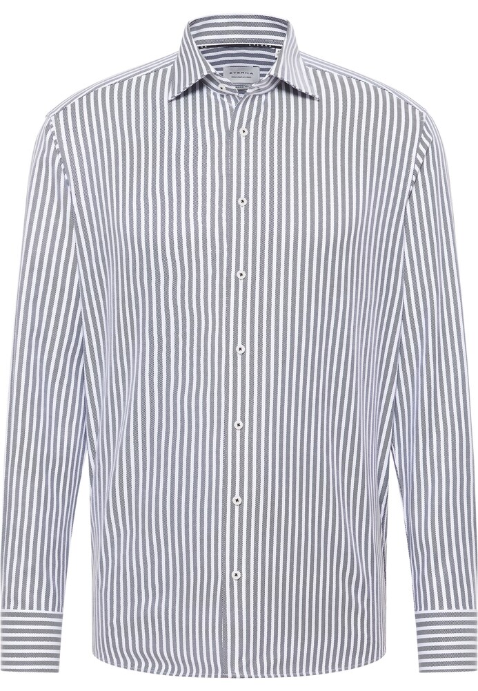 ETERNA Hemd Herren Größe XXL/XXXL anthrazit / weiß