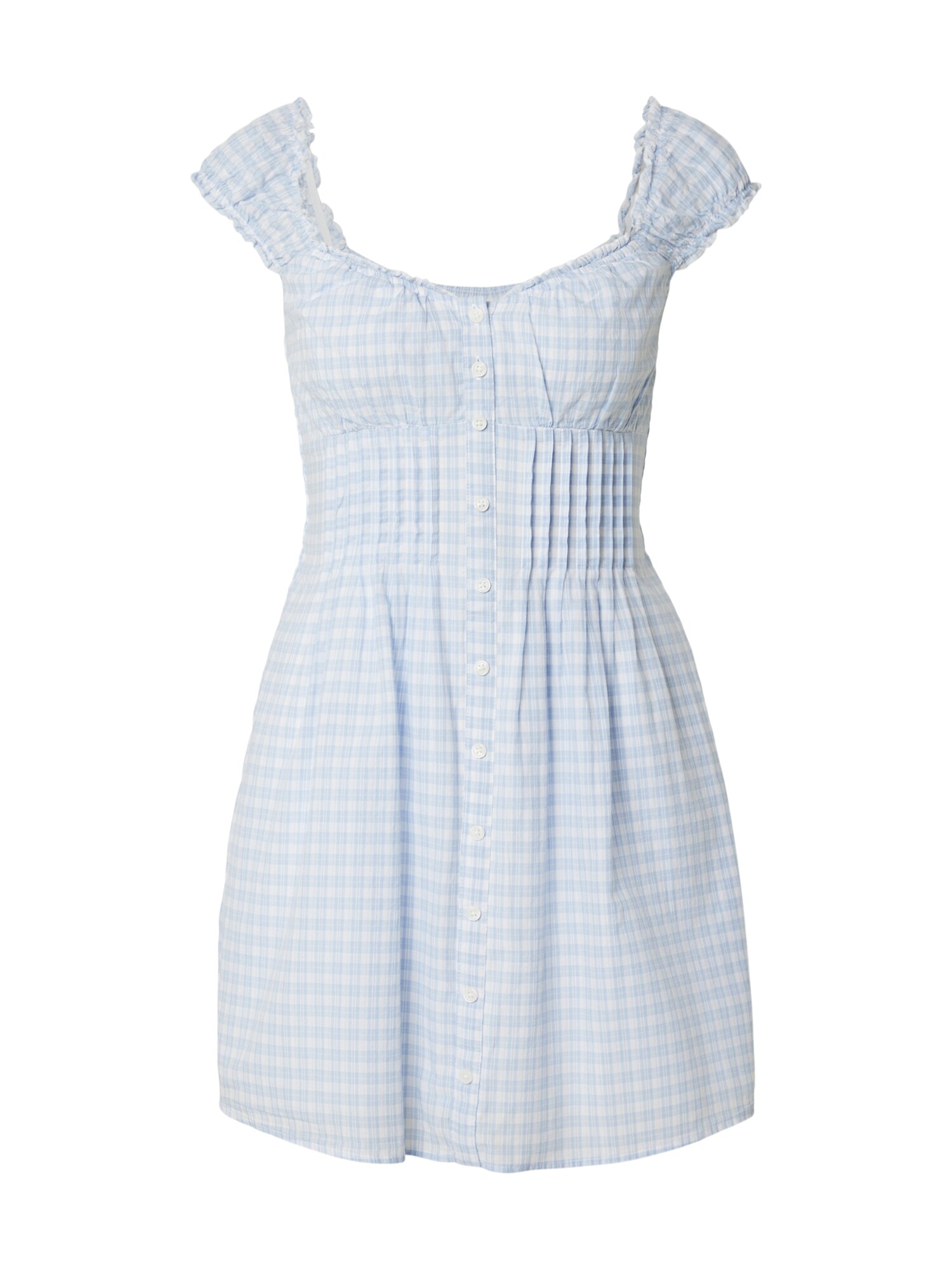 HOLLISTER Rochie de vară  albastru deschis / alb