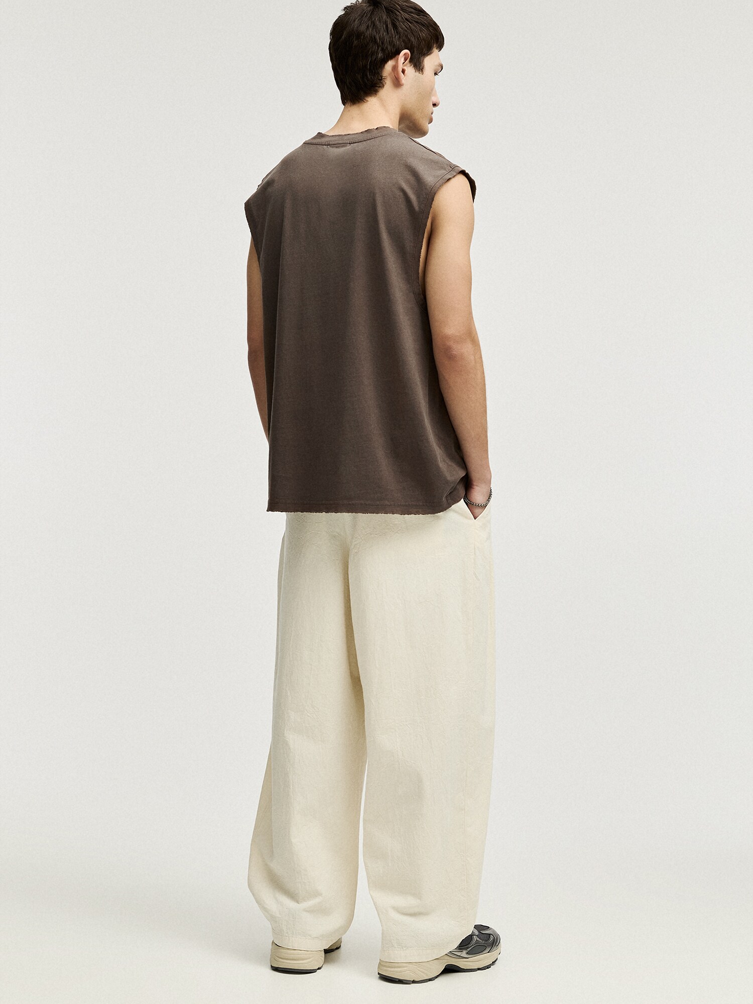 Pull&Bear Tričko hnedá (obrázok 3)