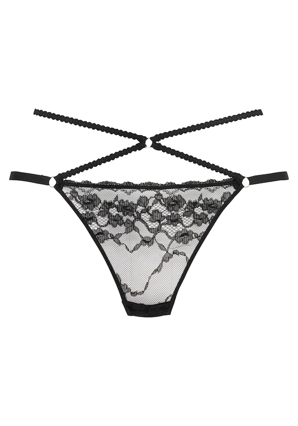 PETITE FLEUR GOLD, String bugyik, fekete, 2 kép a 3 közül