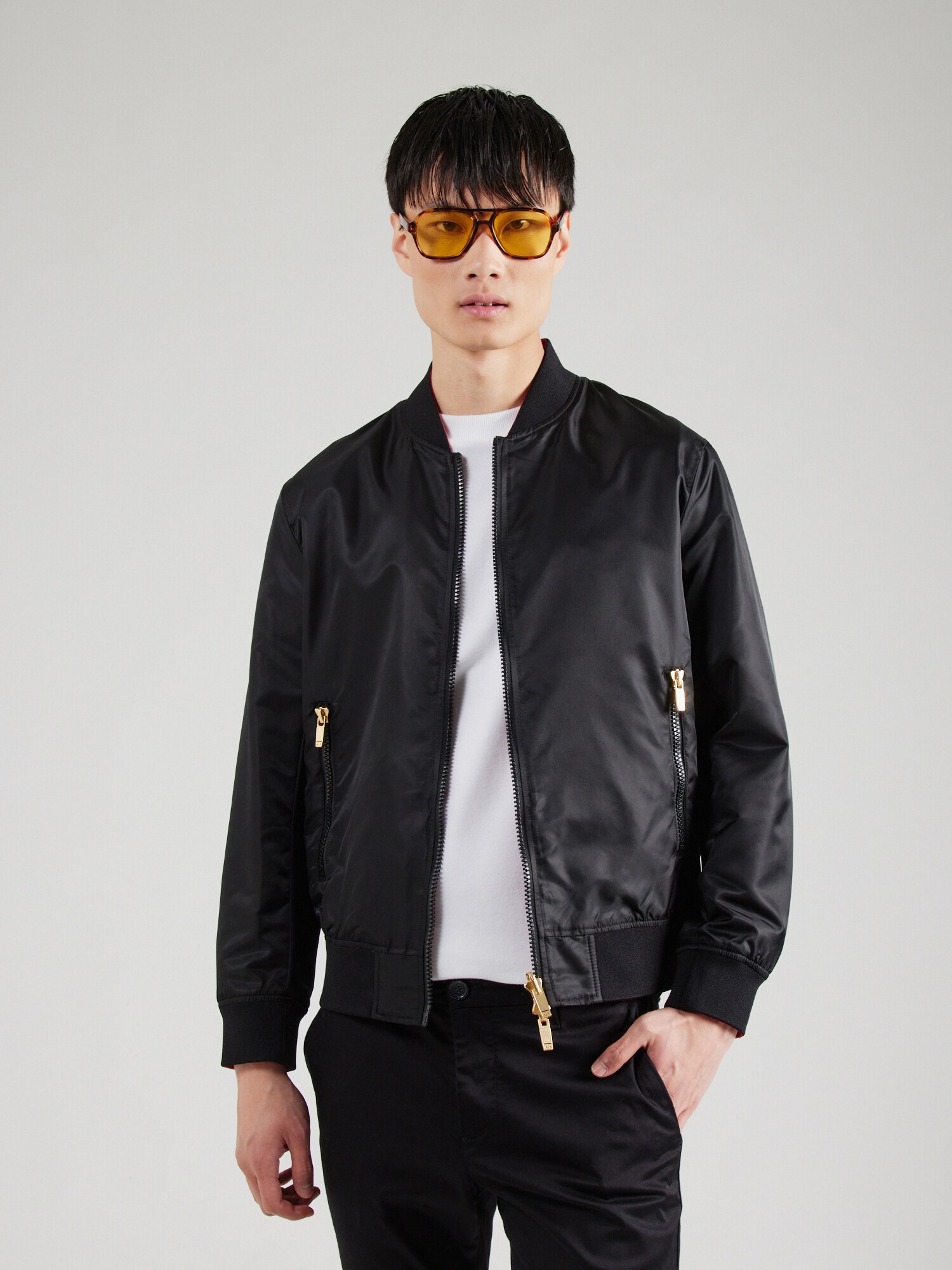 ARMANI EXCHANGE Átmeneti dzseki  bézs / piros / fekete termék 2. képe