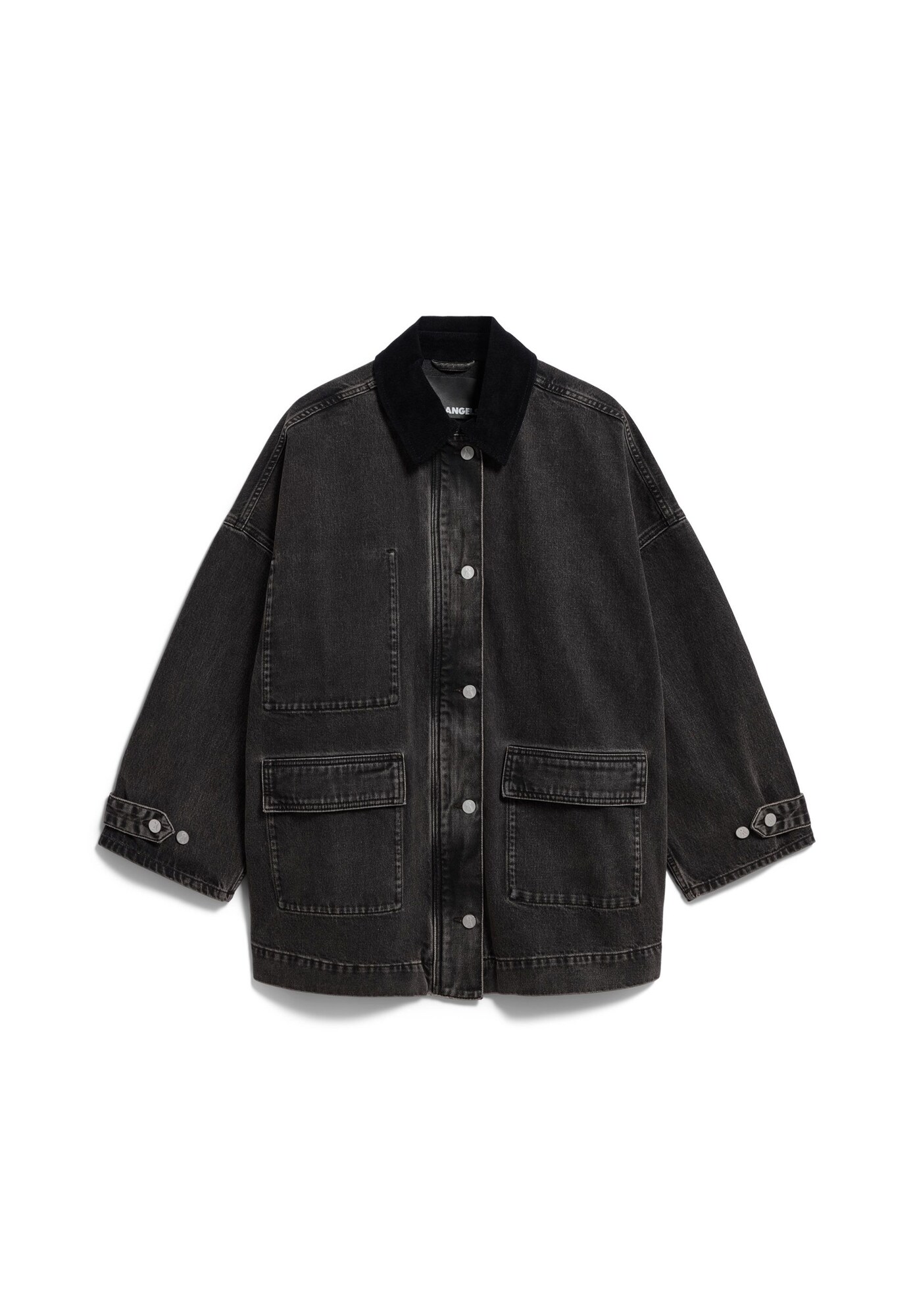 ARMEDANGELS Giacca di mezza stagione nero denim