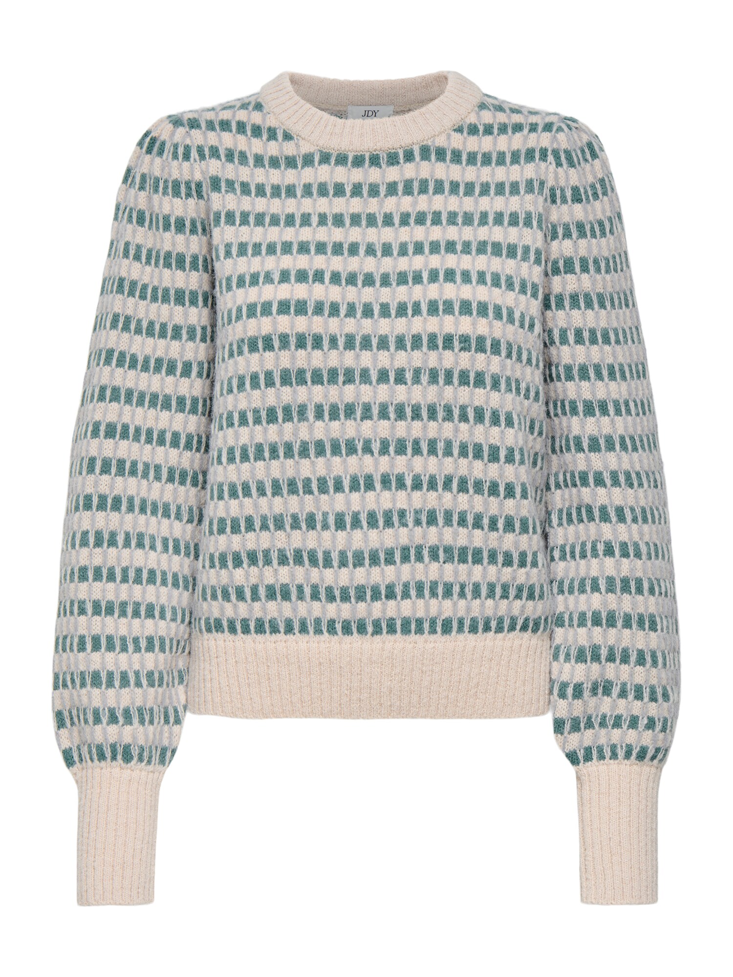 JDY Pulover JDYSIGRID  gri deschis / verde jad