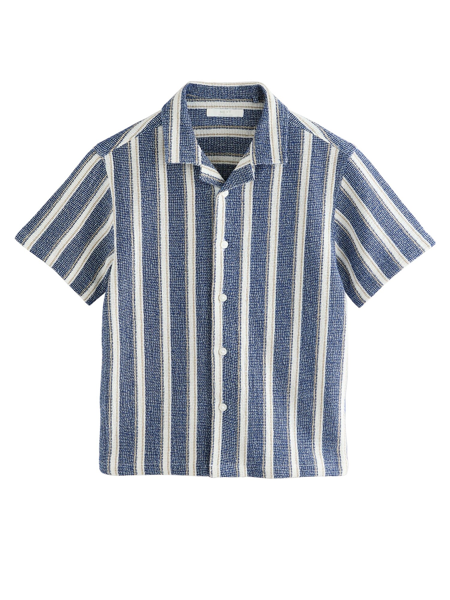 Next Cămașă  bej / albastru / alb