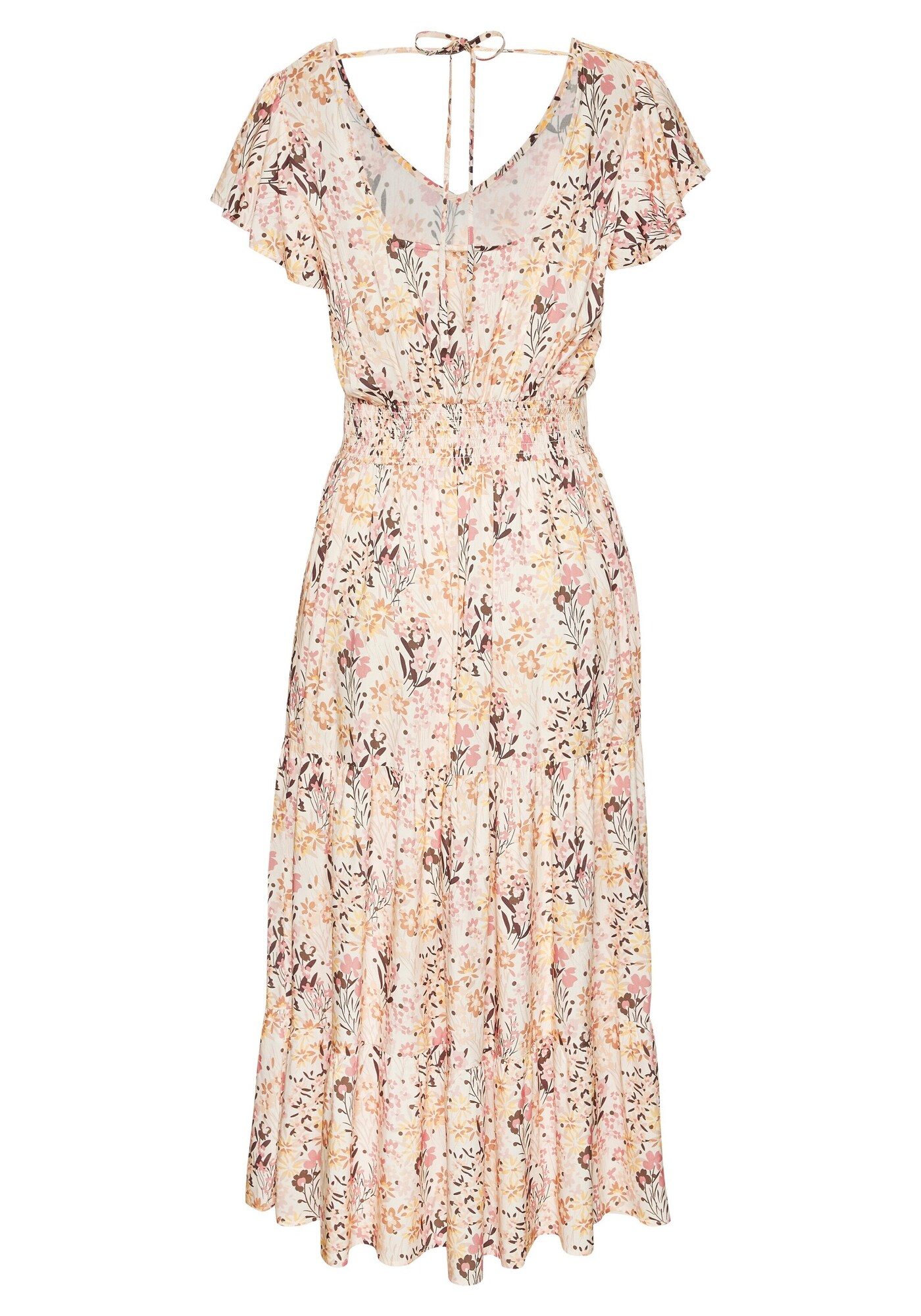VIVANCE by LASCANA Rochie de vară bej deschis / maro închis / galben deschis / roz