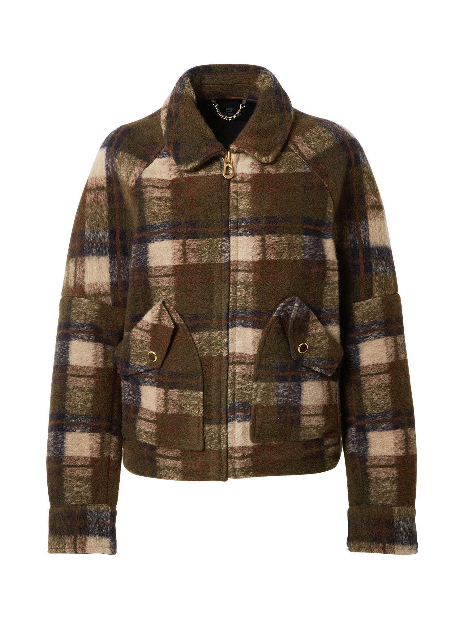 SCOTCH & SODA Demisezoninė striukė  ruda / smėlio / tamsiai mėlyna / tamsiai žalia