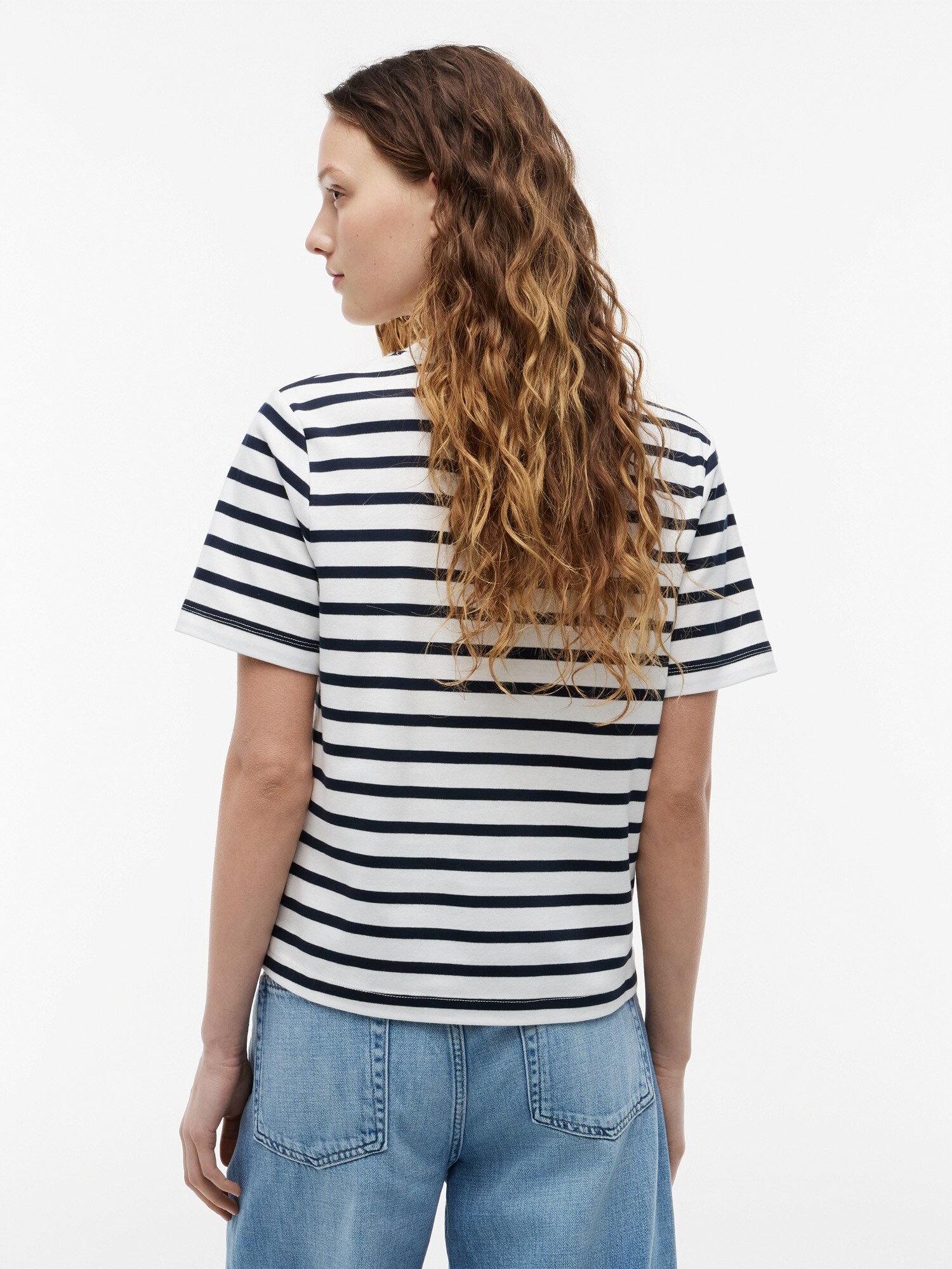 TOMMY HILFIGER Camiseta 'Boxy Interlock' navy / blanco – imagen 3