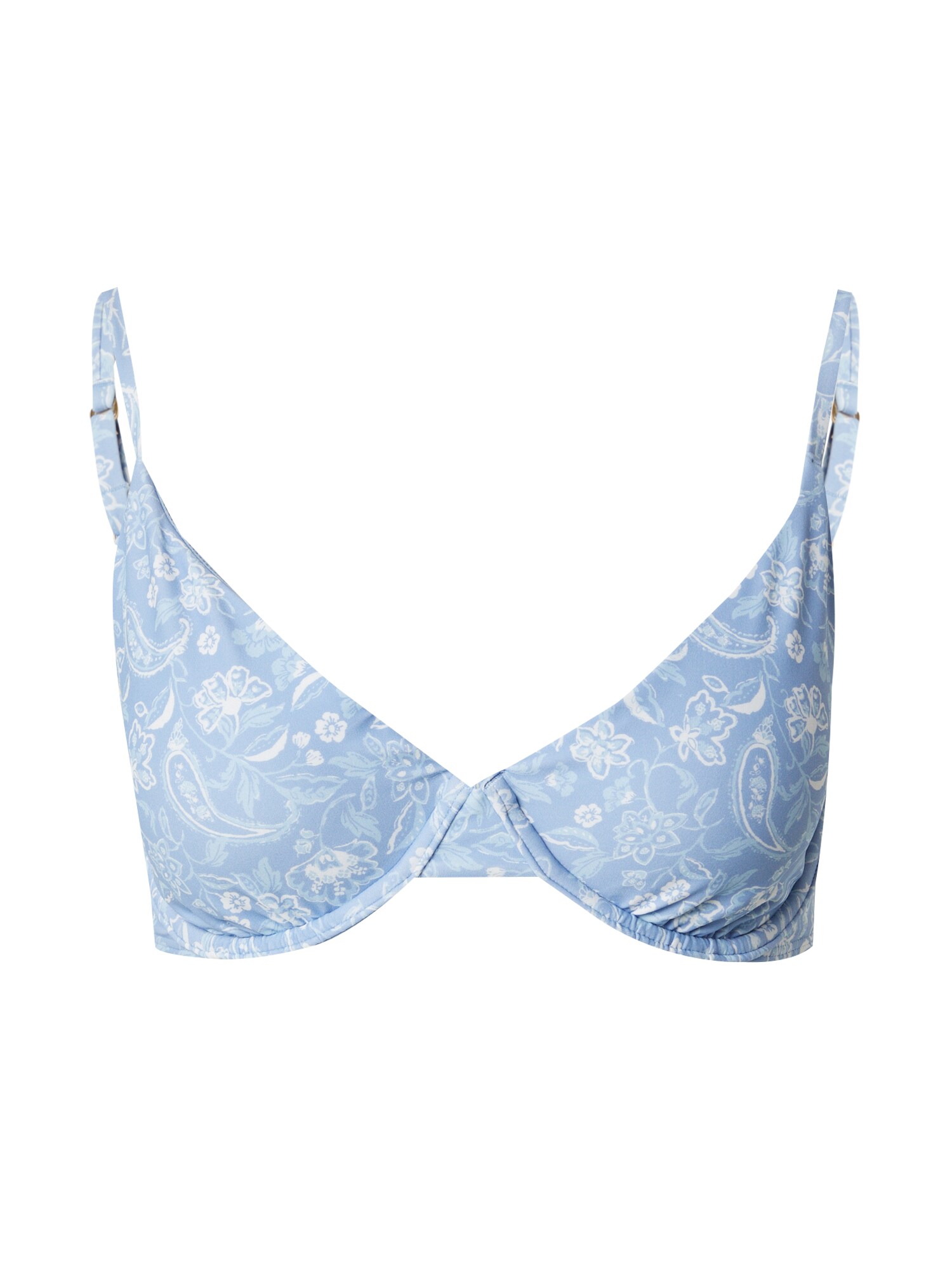 HOLLISTER Bikini felső  opál / galambkék / fehér akciós termékkép 1
