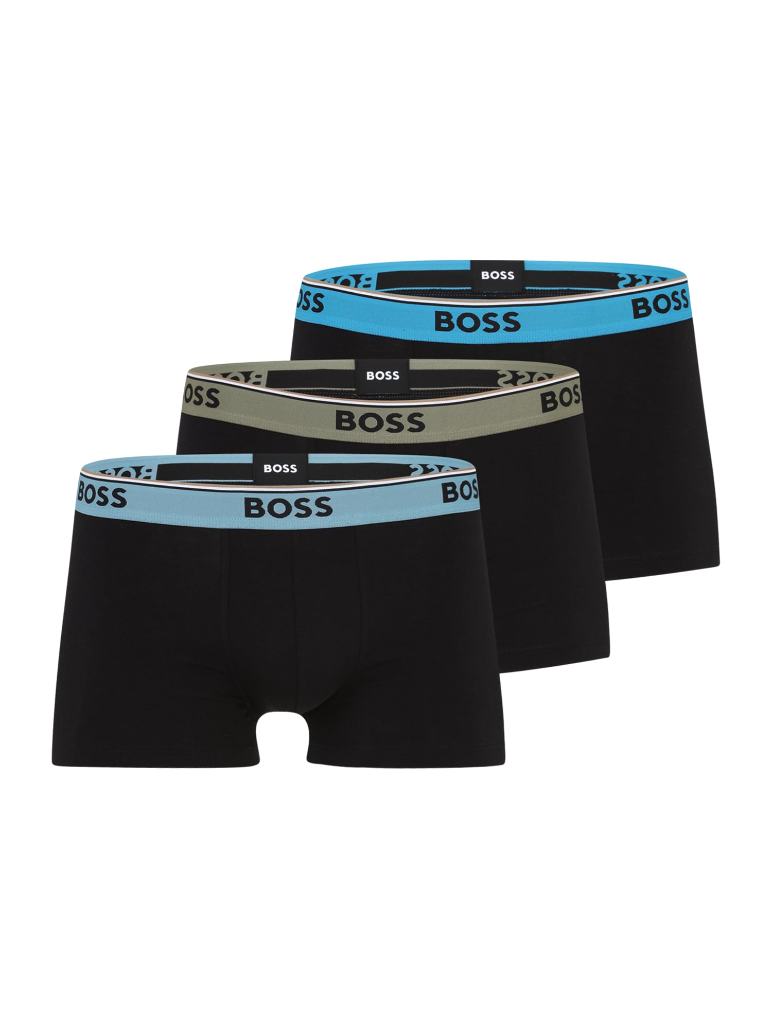 BOSS Boxeri Power  maro deschis / oliv / negru / alb murdar