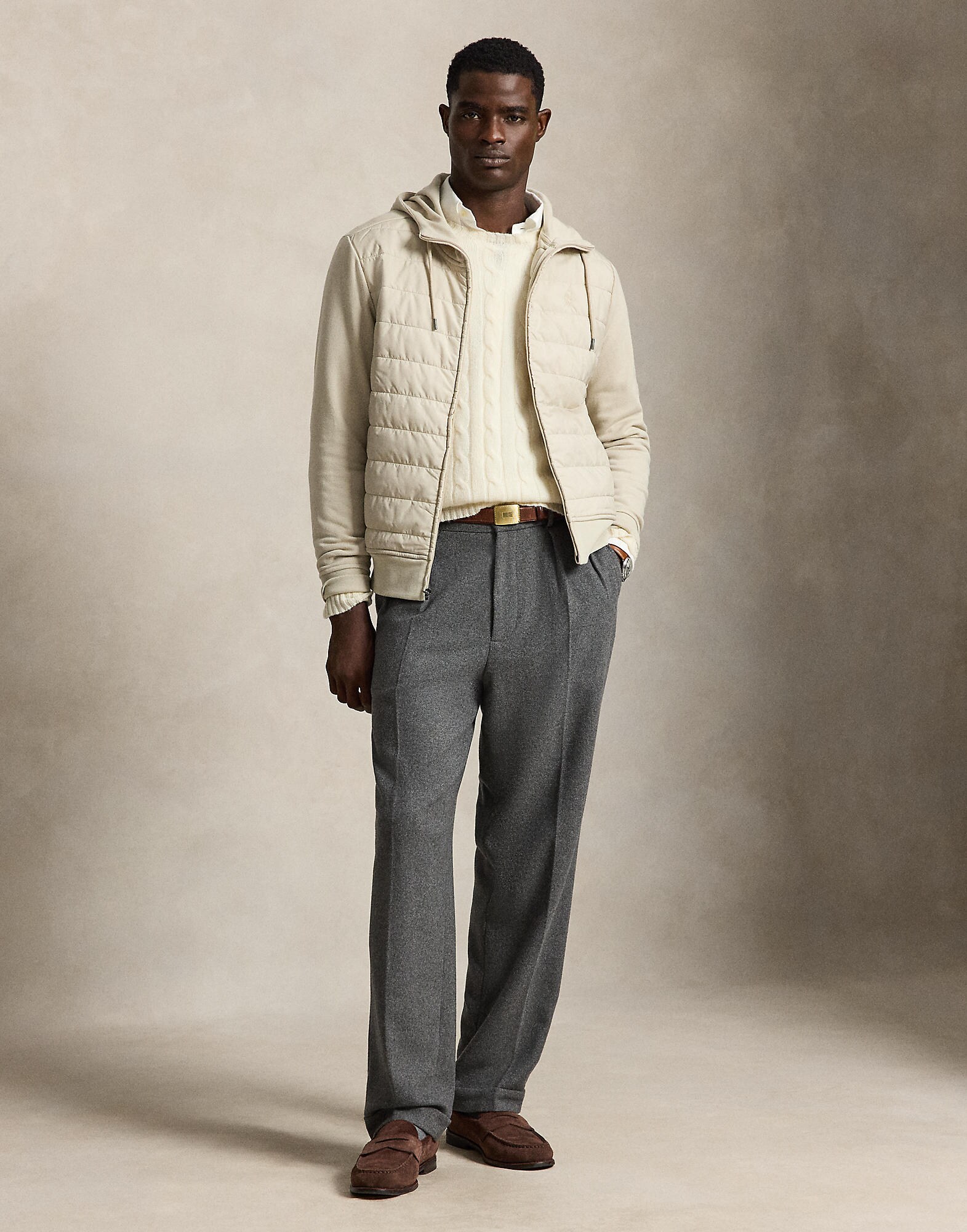 Polo Ralph Lauren Sudadera con cremallera  greige – imagen 8