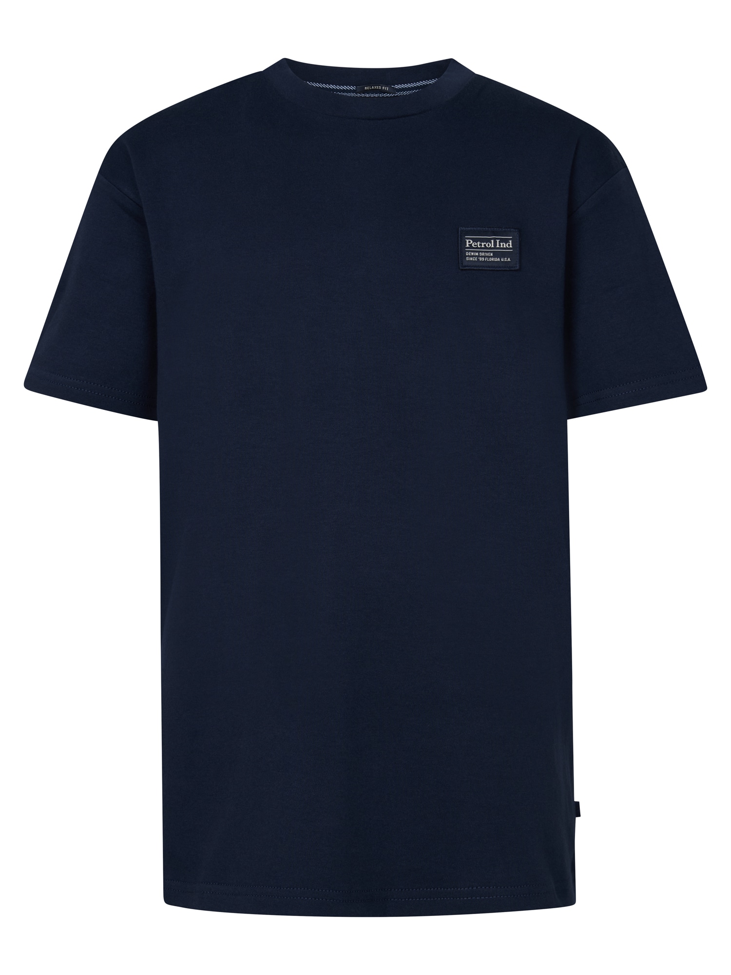Petrol Industries Shirt 'Narrows' Marine / Wit