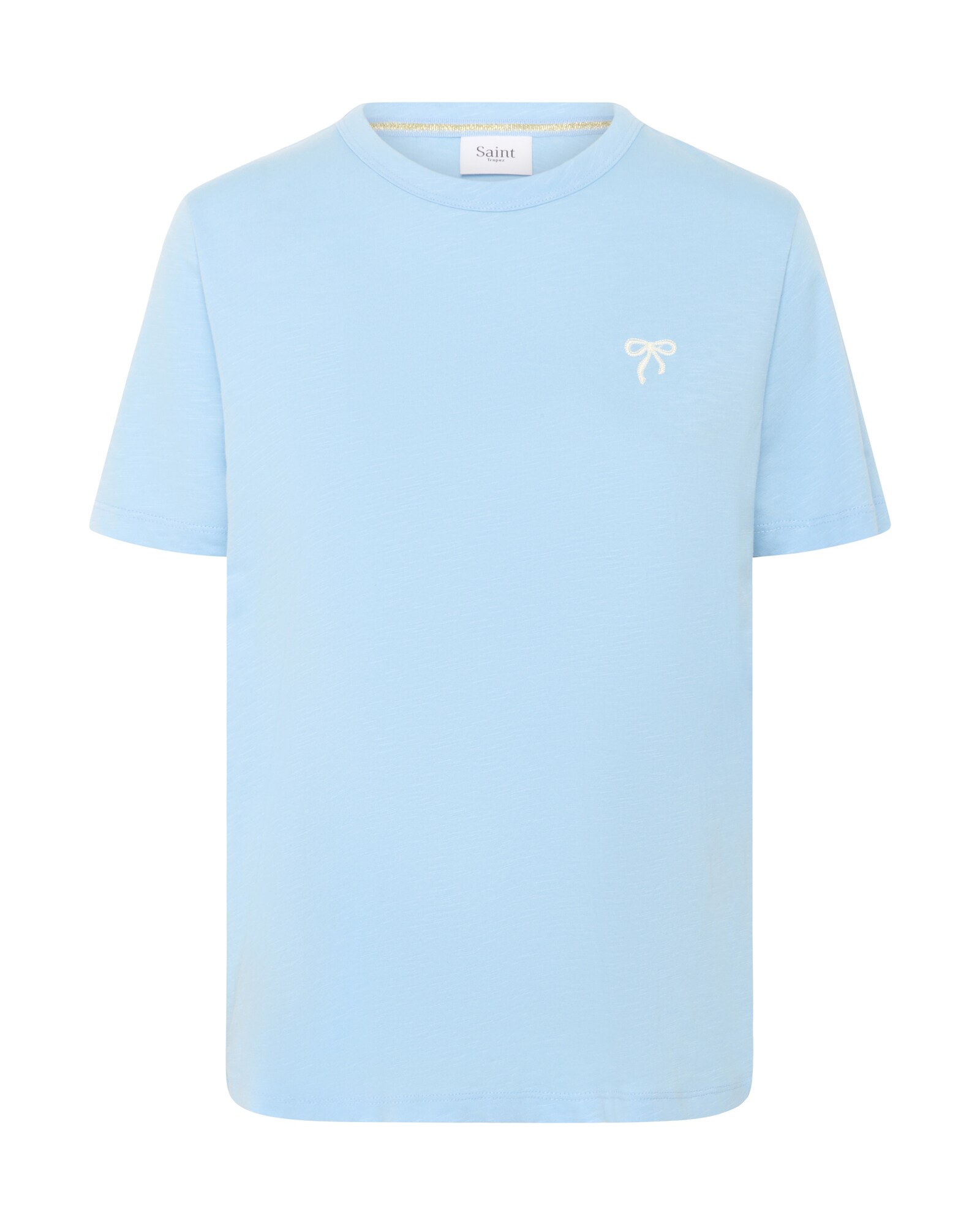 SAINT TROPEZ Tricou Jadeen  albastru deschis / alb