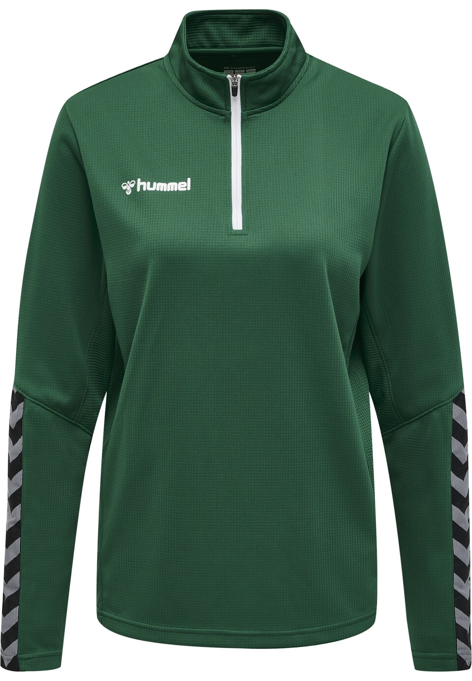 Sport sweatshirt 'Authentic' grå / mörkgrön / svart