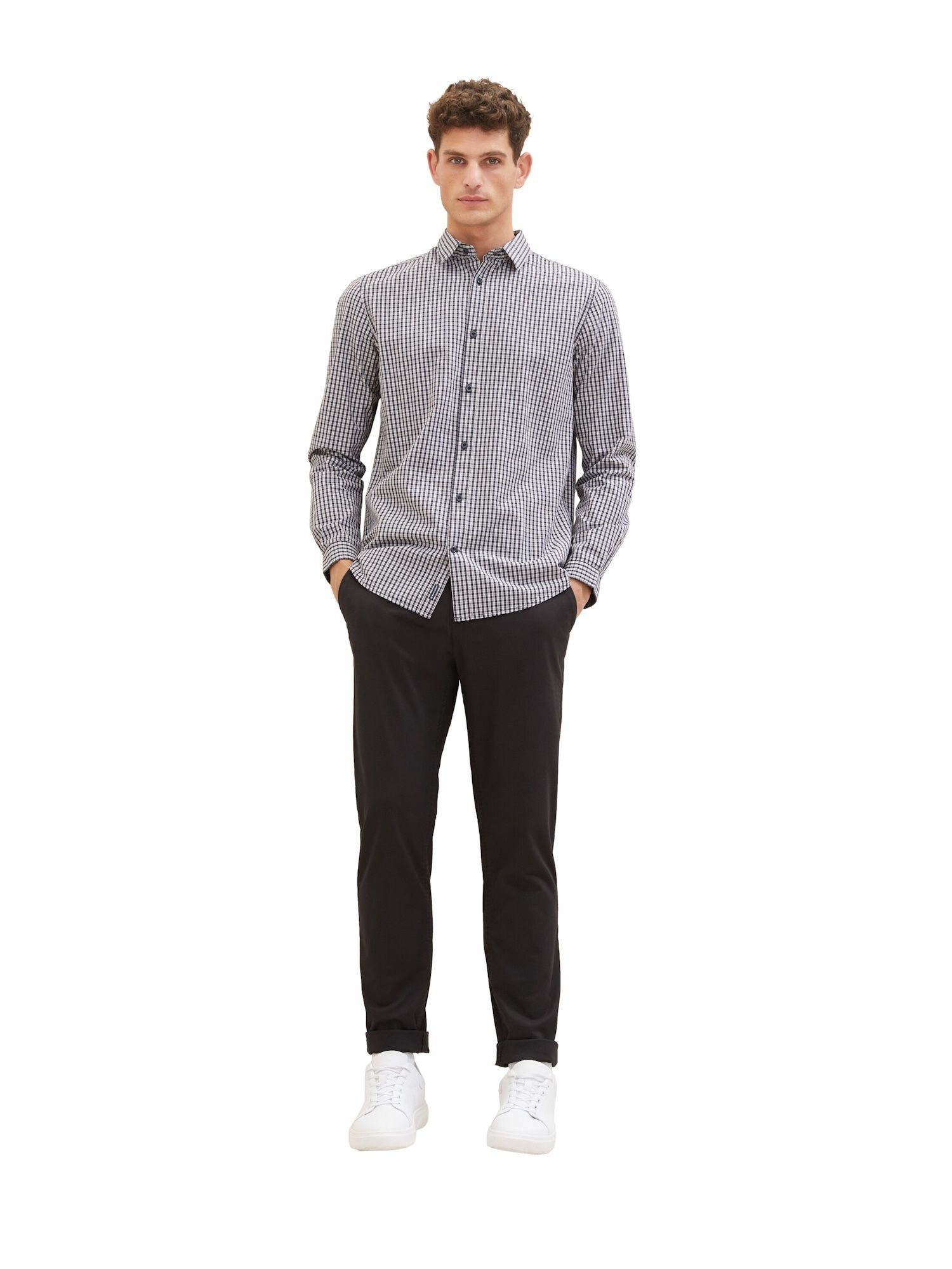 TOM TAILOR Chino nohavice antracitová (obrázok 5)