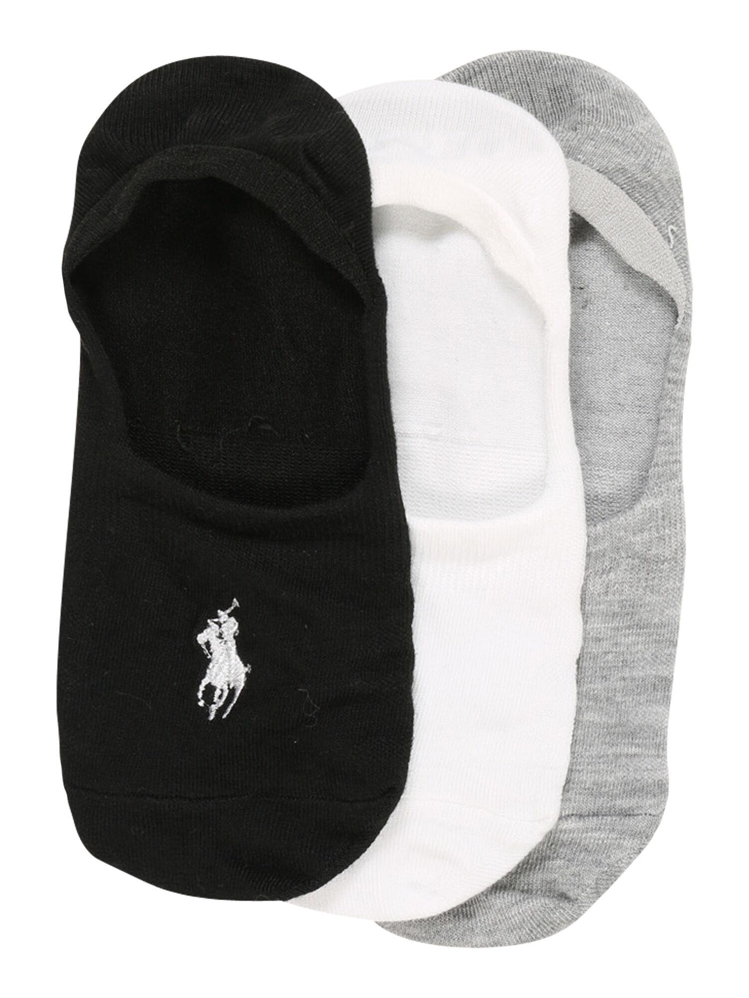 POLO RALPH LAUREN Kojinaitės  juoda / balta / margai pilka