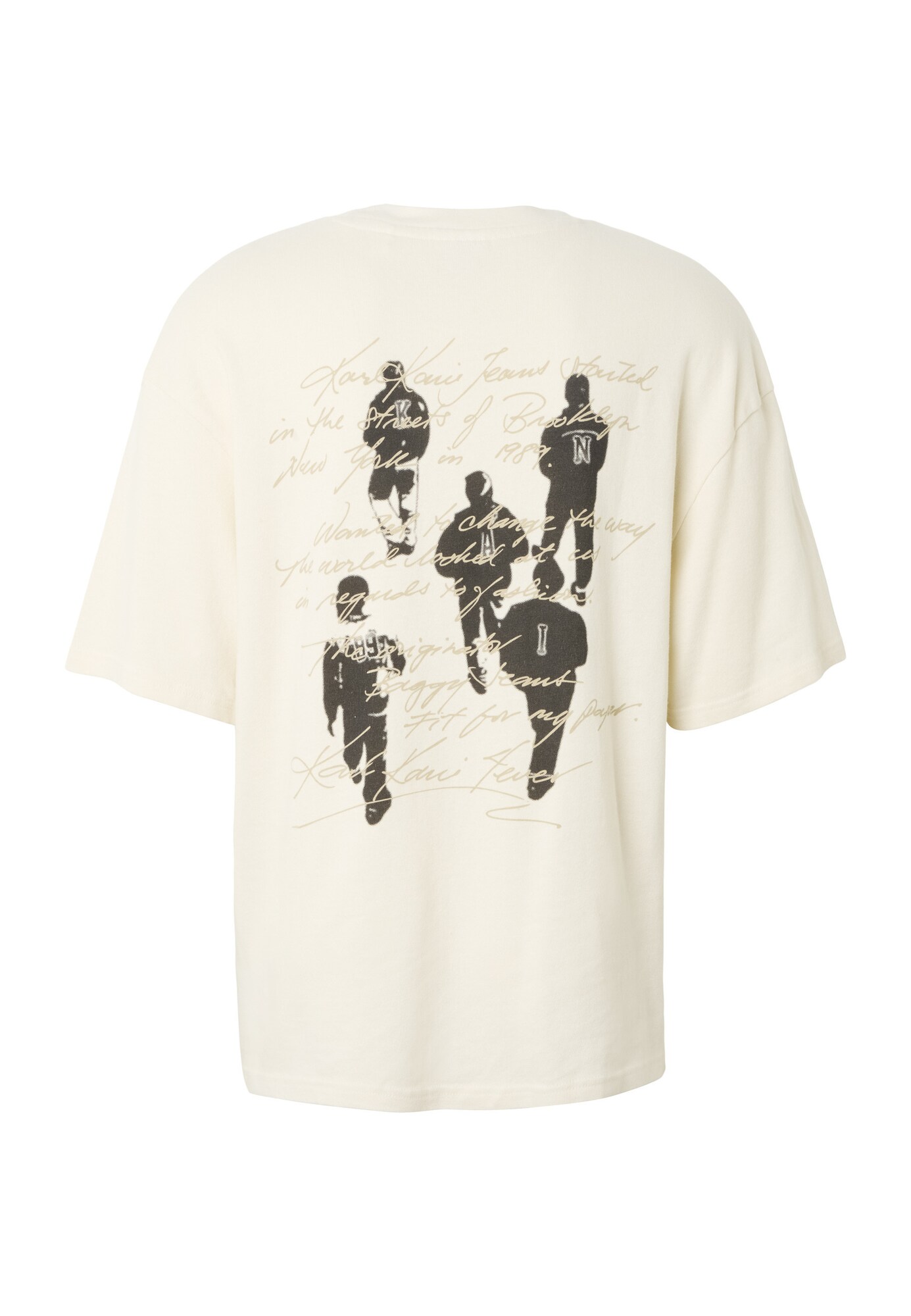 Karl Kani Camiseta crema / negro / offwhite – imagen 2