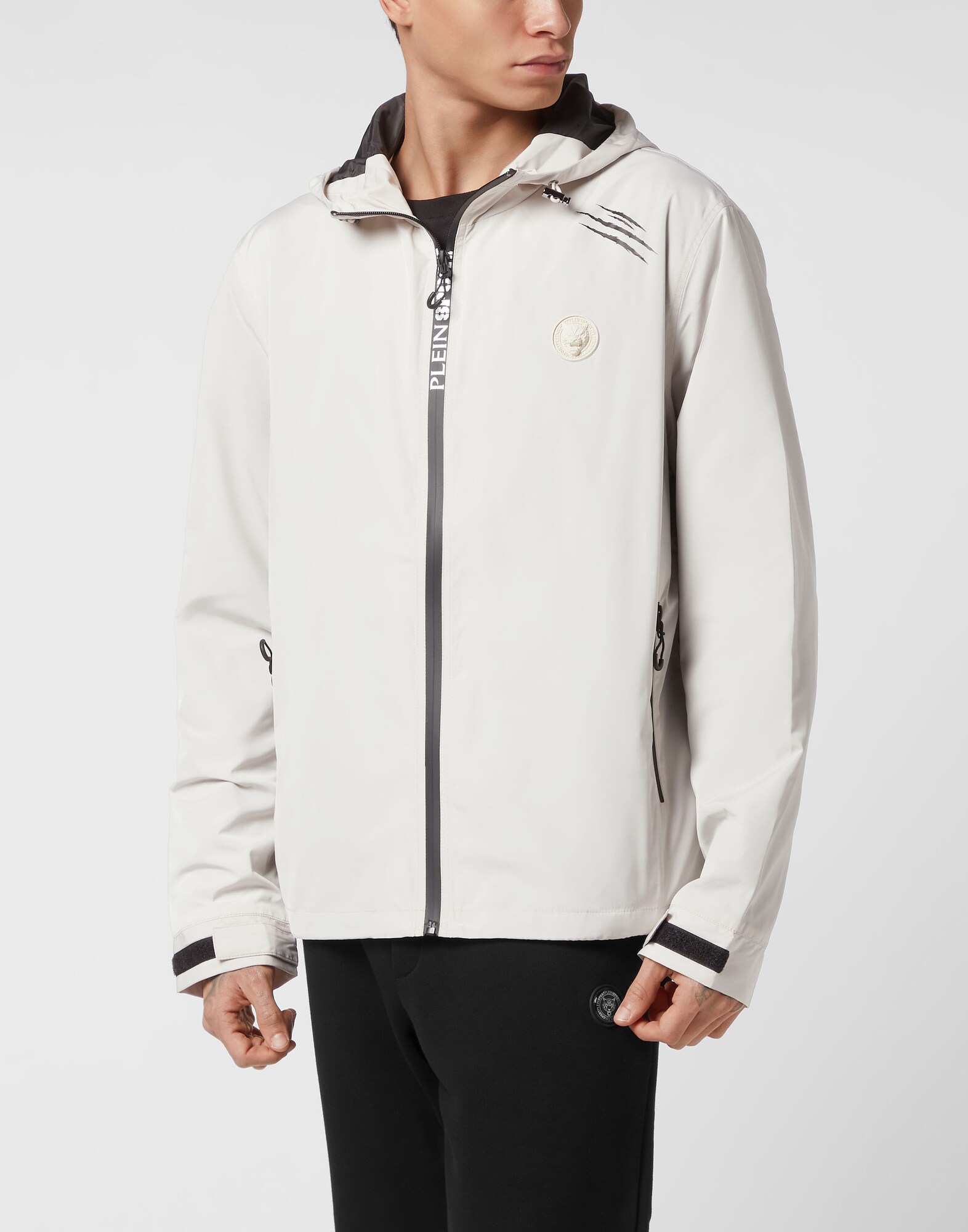 Plein Sport Chaqueta de entretiempo beige / negro – imagen 2