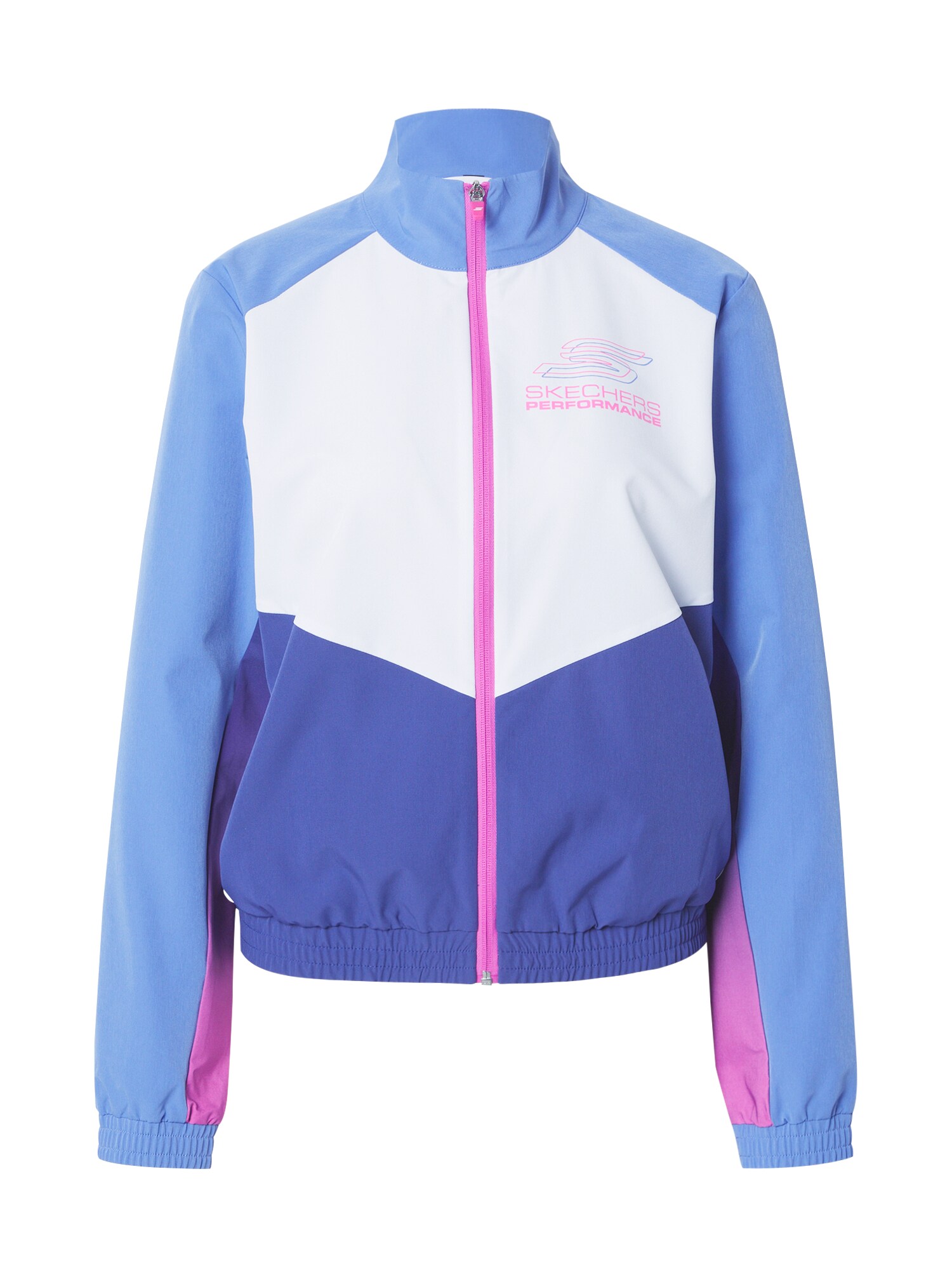 SKECHERS Tréningdzseki 'Peak'  kék / ibolyakék / orchidea / fehér akciós termékkép 1