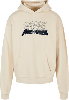 Merchcode Sweatshirt ‘Peanuts – Marshmallows’ Ecru / Zwart / Wit