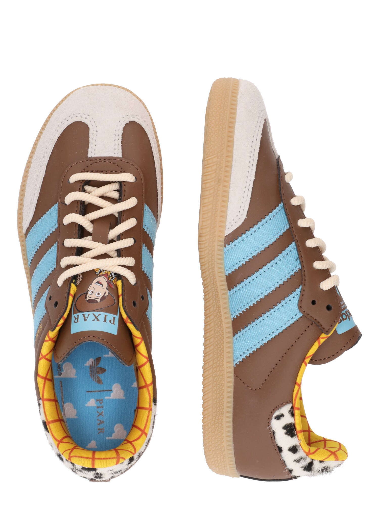 ADIDAS ORIGINALS Sportcipő 'SAMBA OG C'  világoskék / barna / világosszürke / fehér termék 2. képe