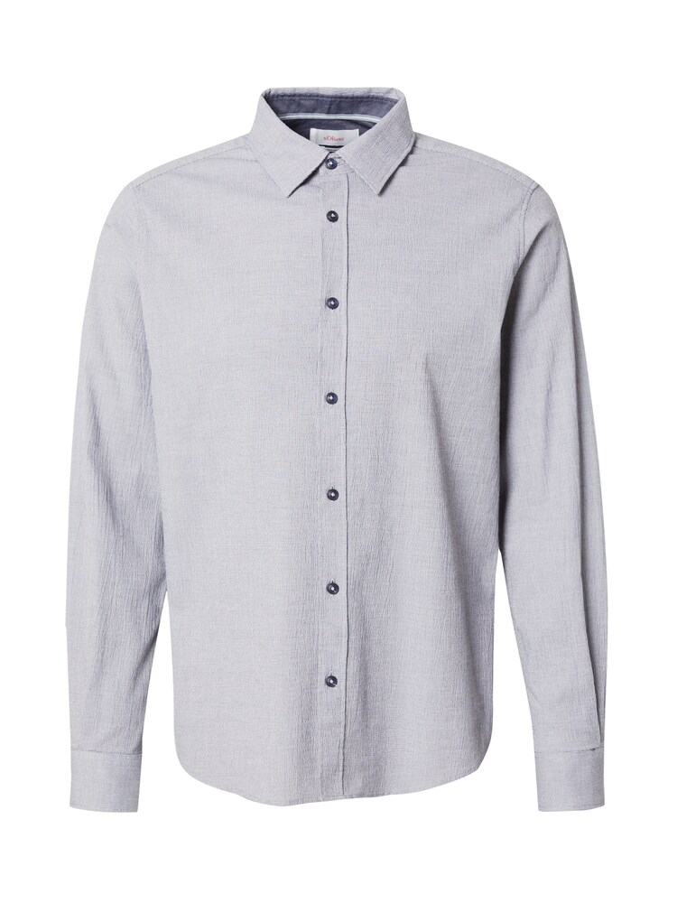 s.Oliver Hemd Herren Größe XL nachtblau / hellgrau
