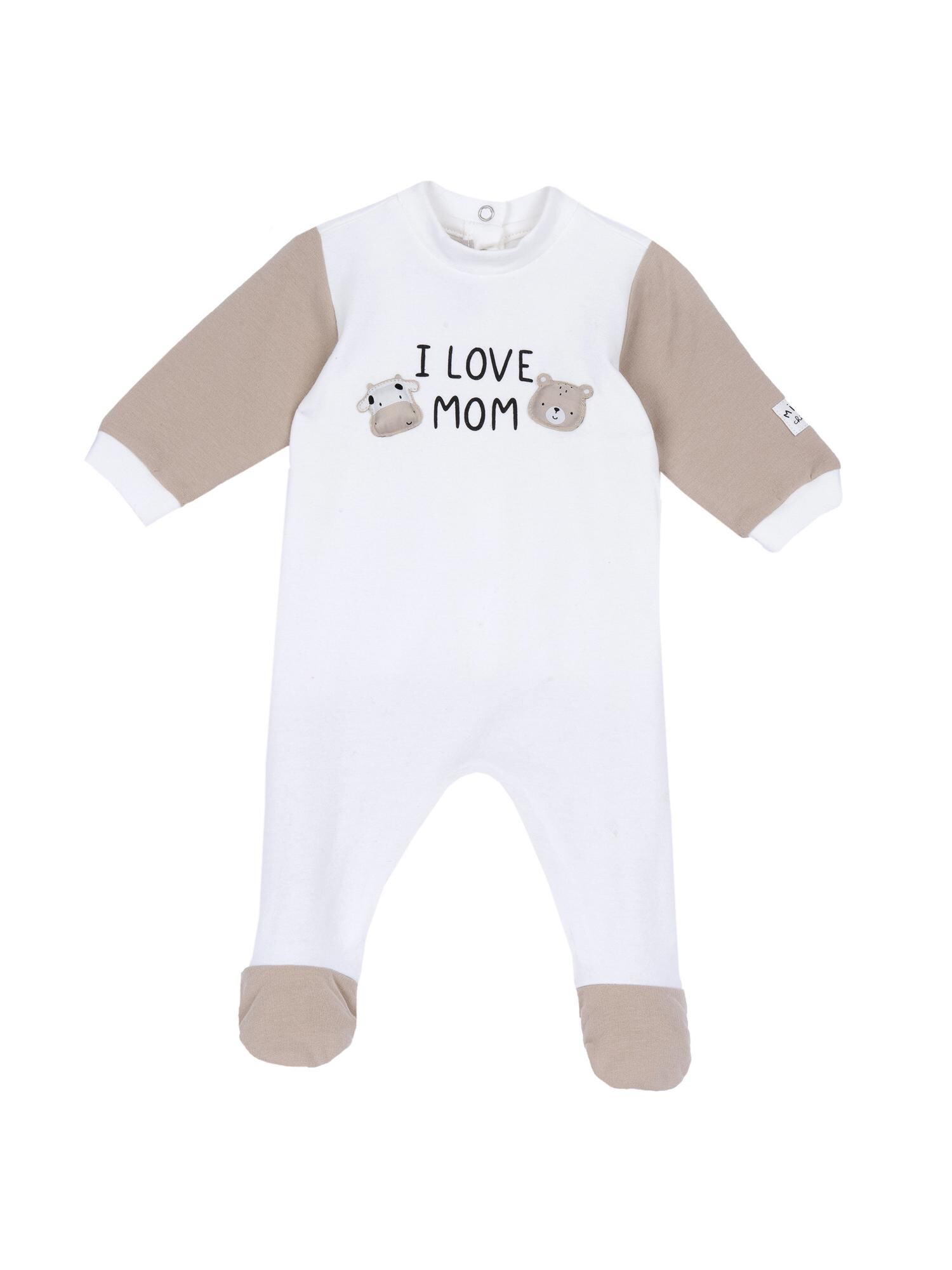 Chicco Pijamale  bej / negru / alb