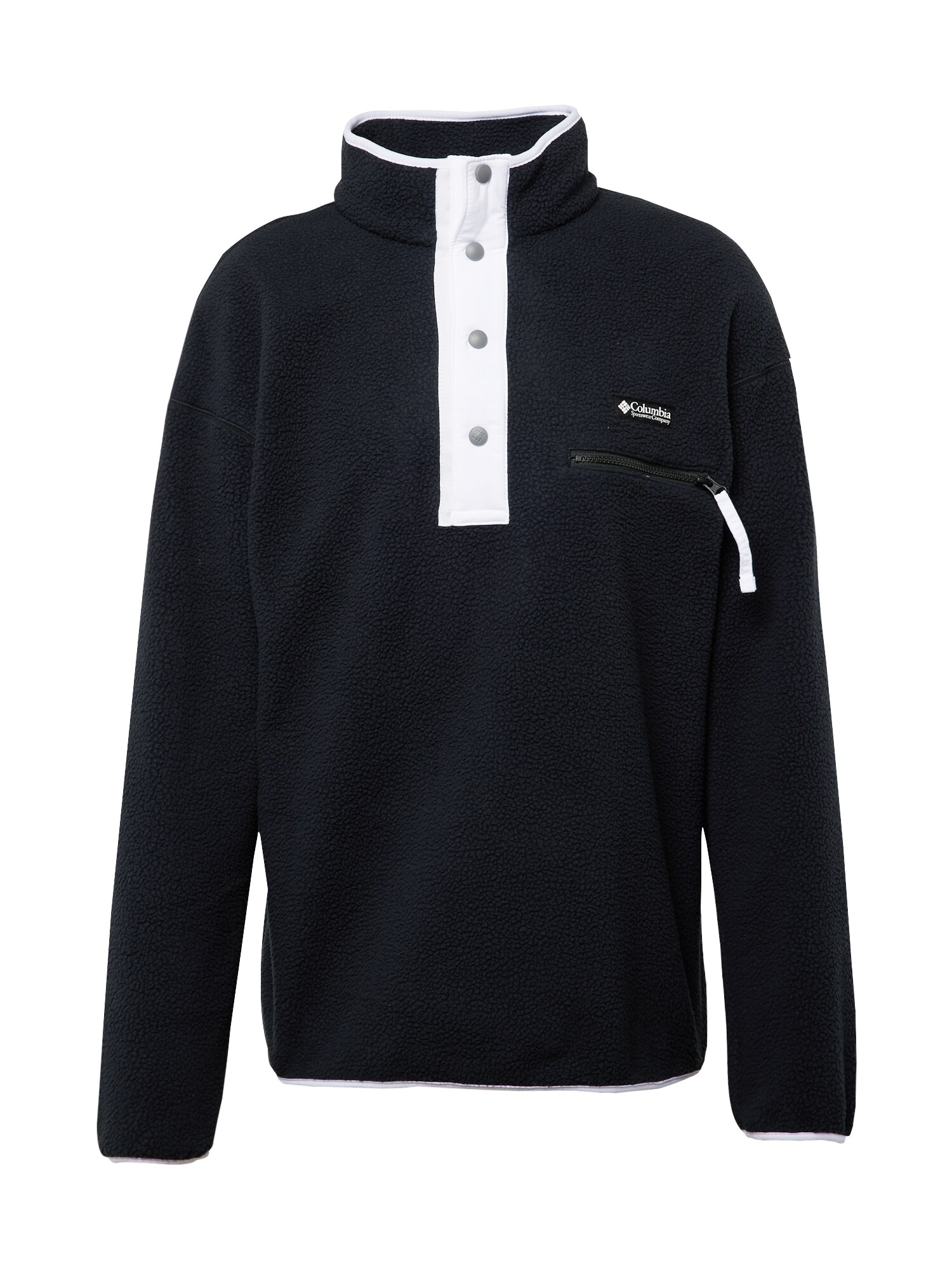 COLUMBIA Sportski pulover 'Helvetia™'  crna / bijela