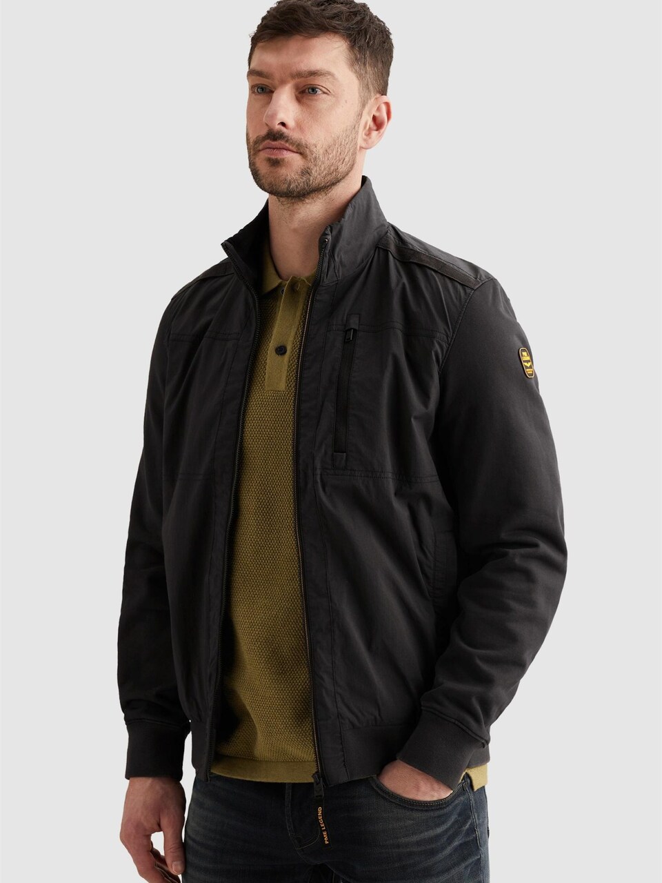 Övergångsjacka 'Hybrid jacket with zipper closure and side pockets'