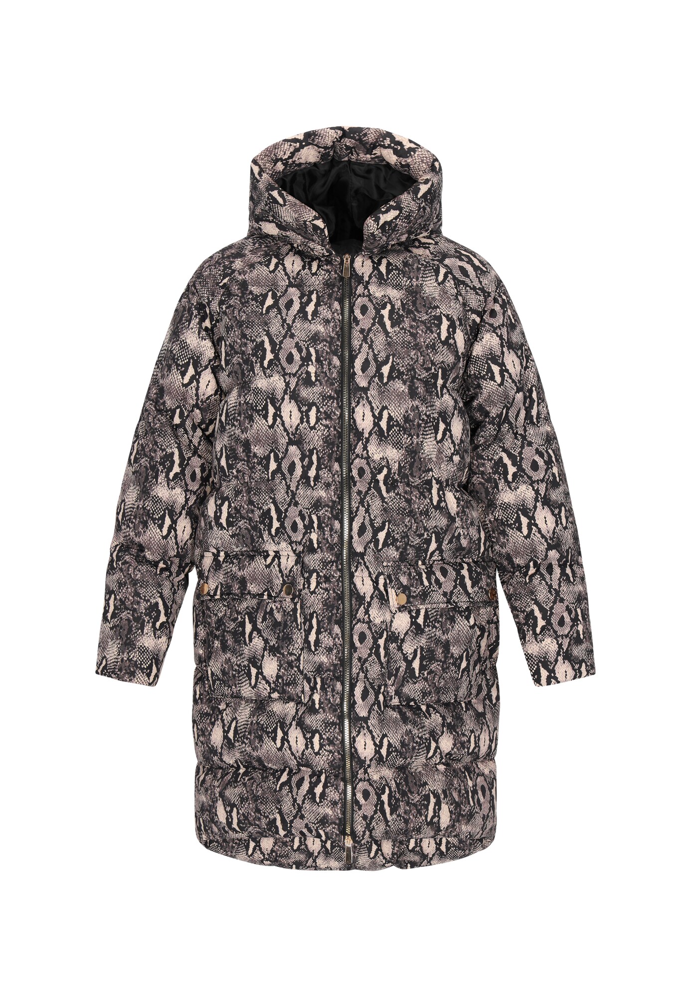 faina Abrigo de entretiempo  beige / negro
