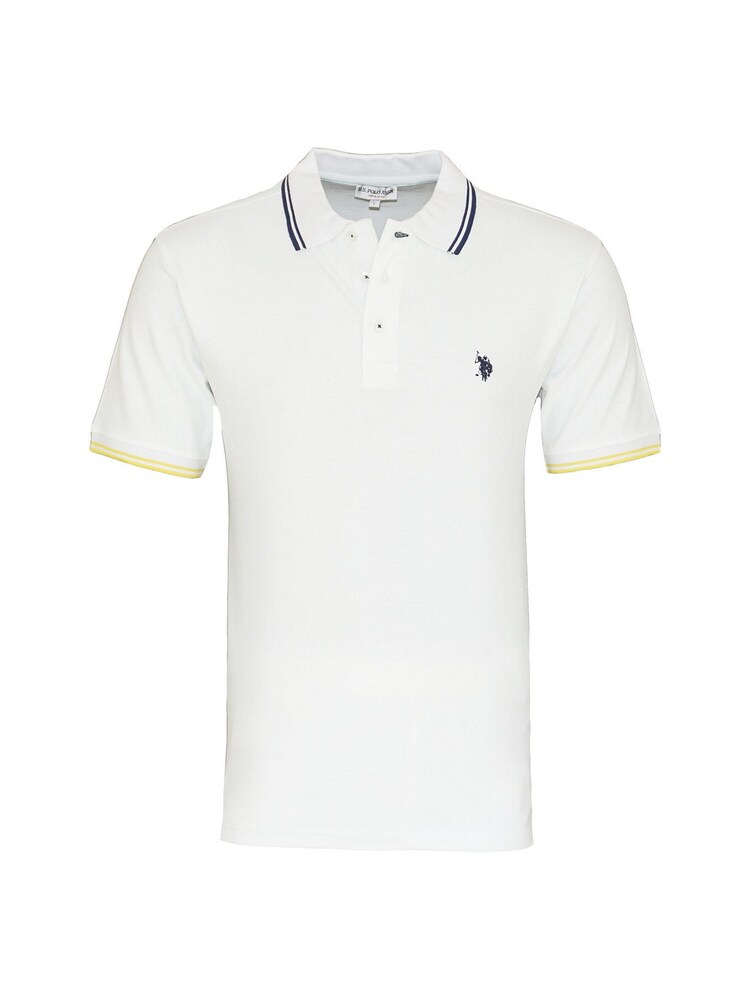 U.S. POLO ASSN. Shirt 'Barney' Herren Größe L gelb / schwarz / weiß