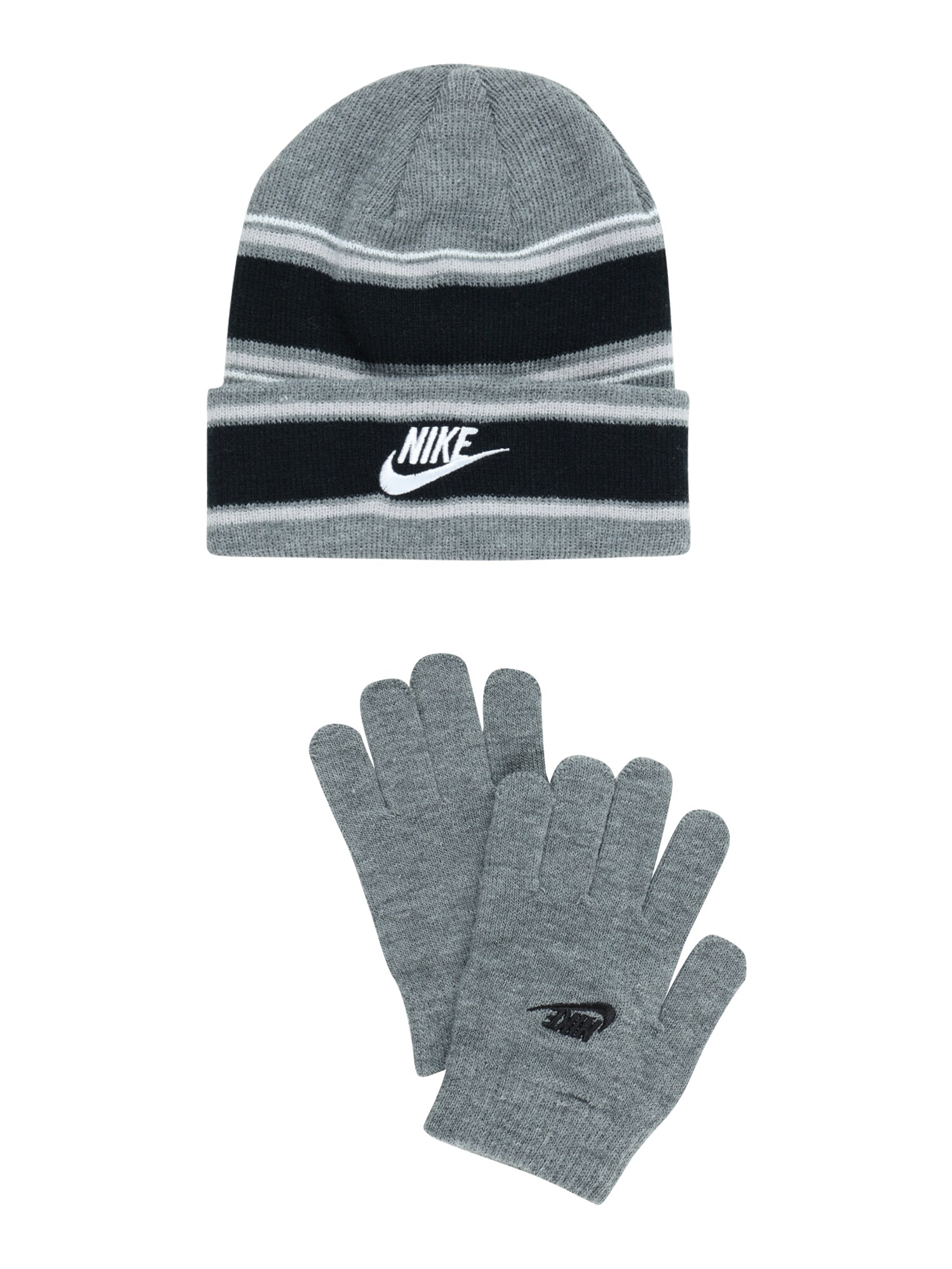 Nike Sportswear Комплект  сиво / черно / бяло